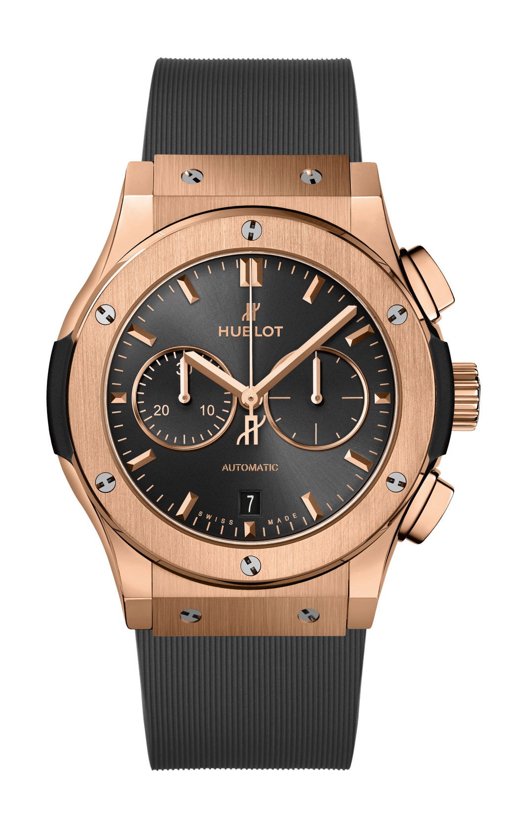 Hublot Classic Fusion Racing Grey Chronograph King Gold luxury timepiece - detailed view