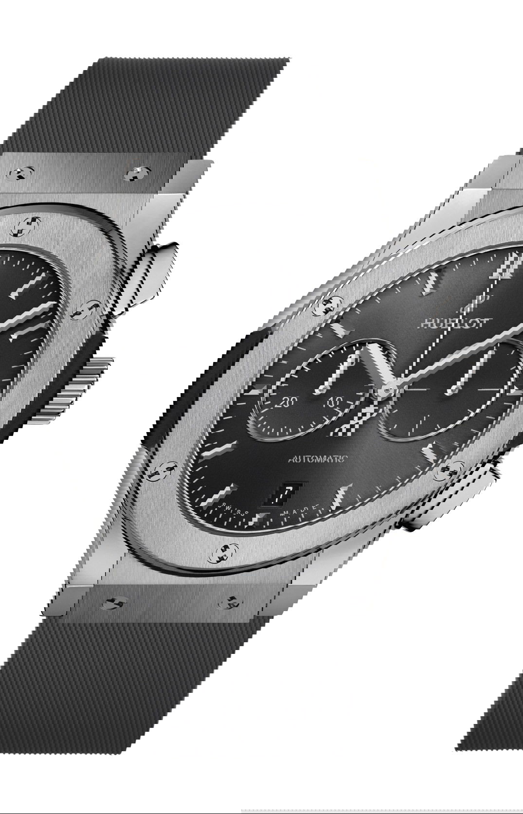 Hublot Classic Fusion Racing Grey Chronograph Titanium luxury timepiece - detailed view