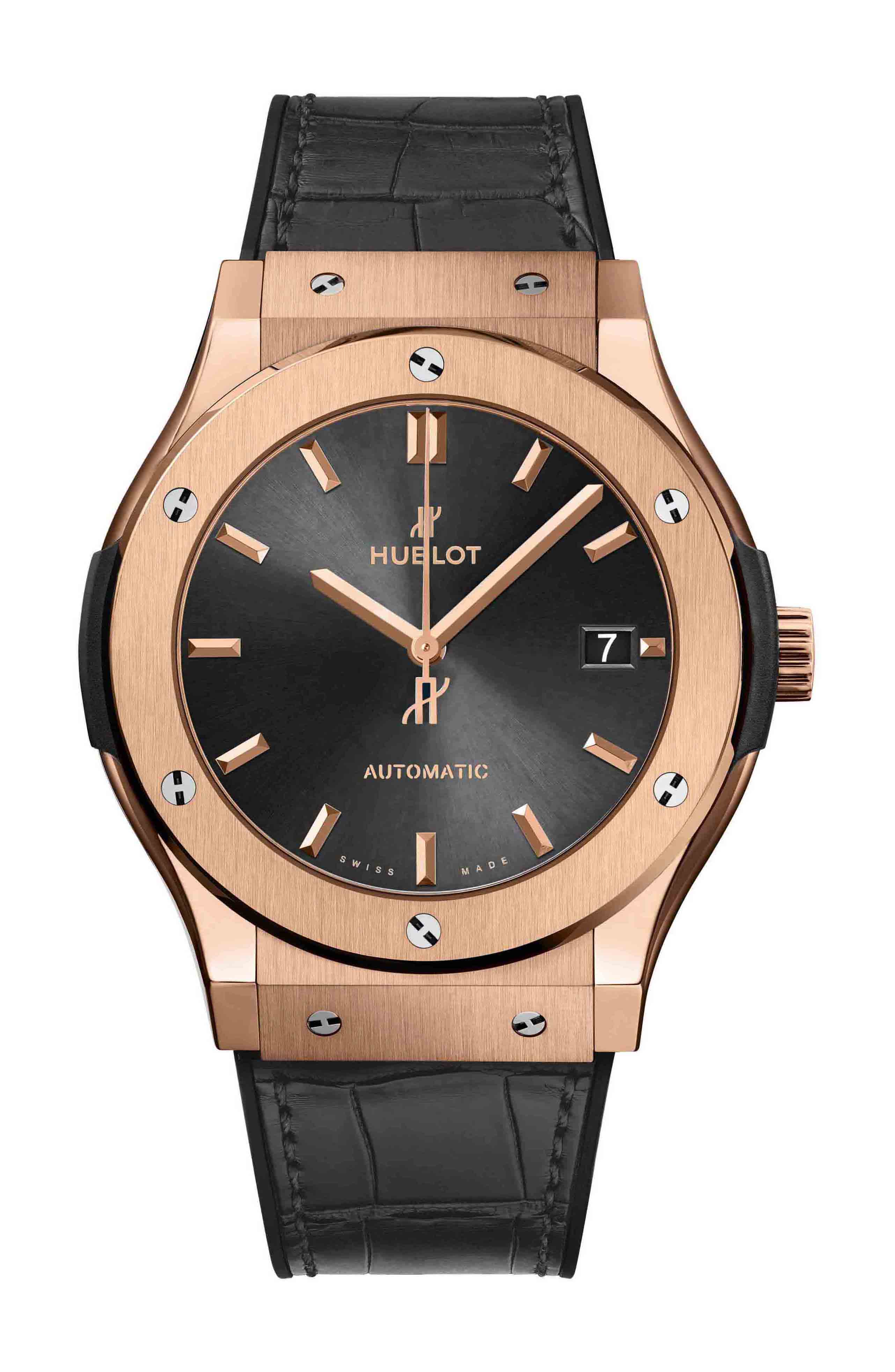 Hublot Classic Fusion Racing Grey King Gold luxury timepiece - detailed view