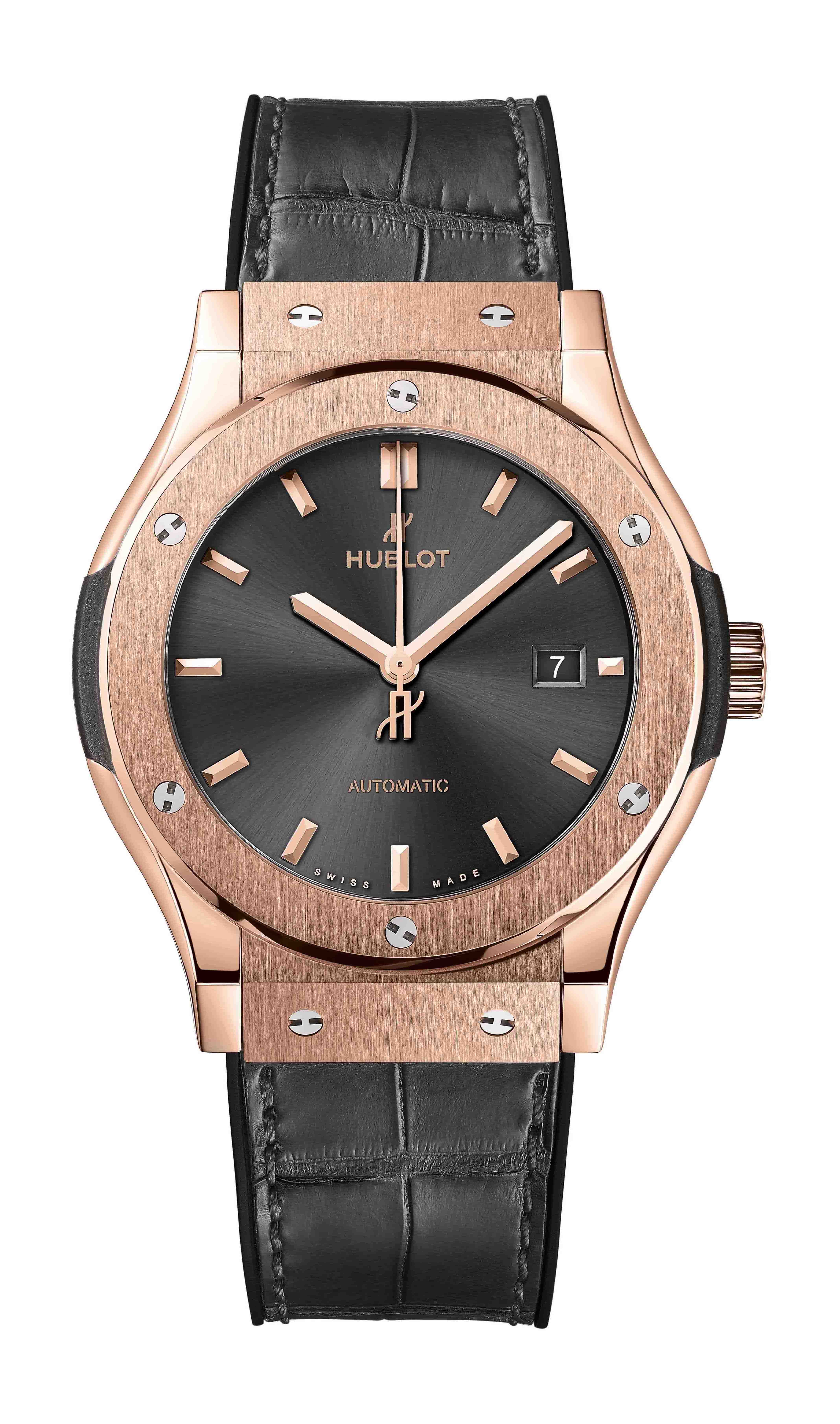 Hublot Classic Fusion Racing Grey King Gold luxury timepiece - detailed view