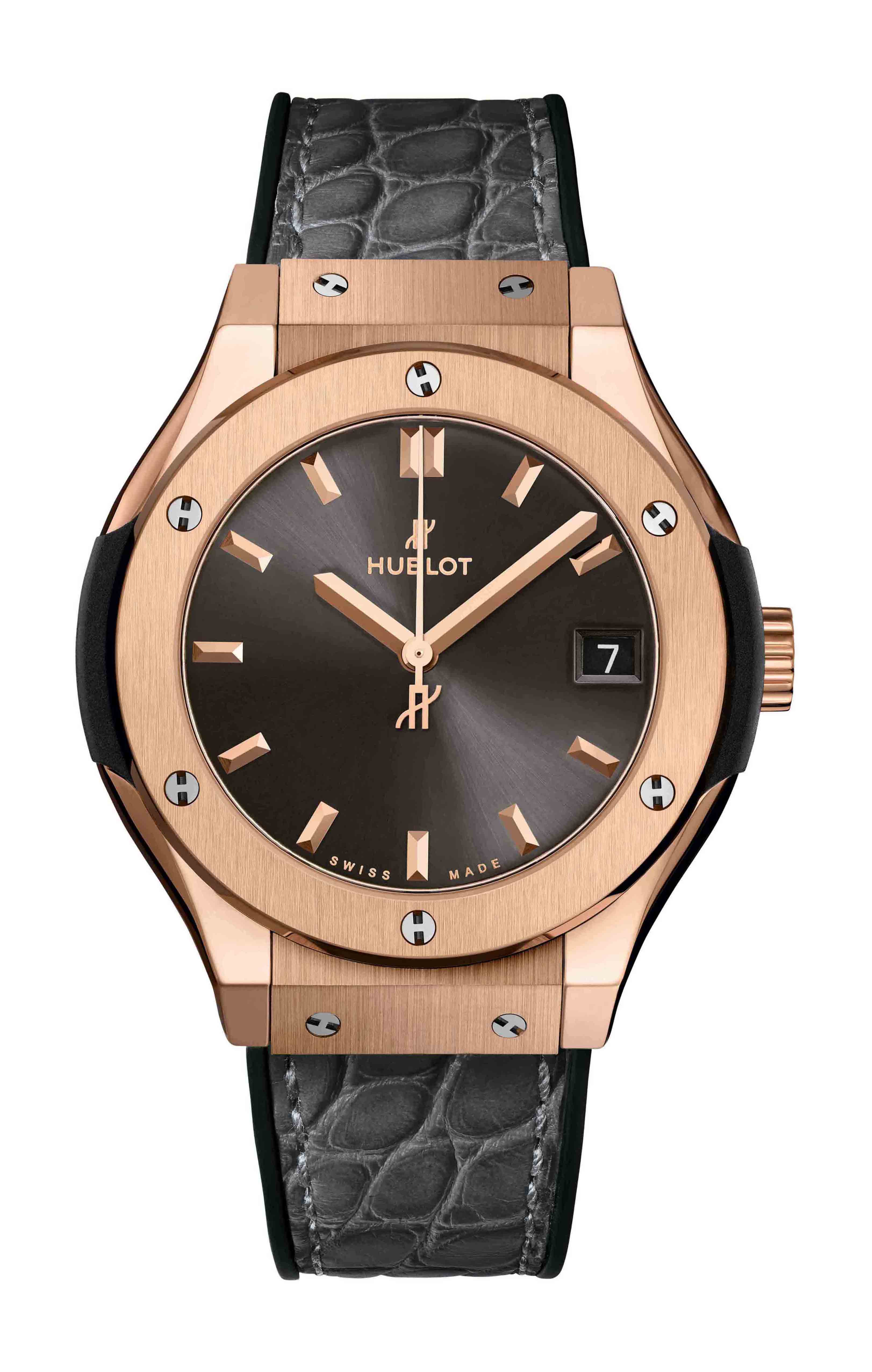 Hublot Classic Fusion Racing Grey King Gold luxury timepiece - detailed view