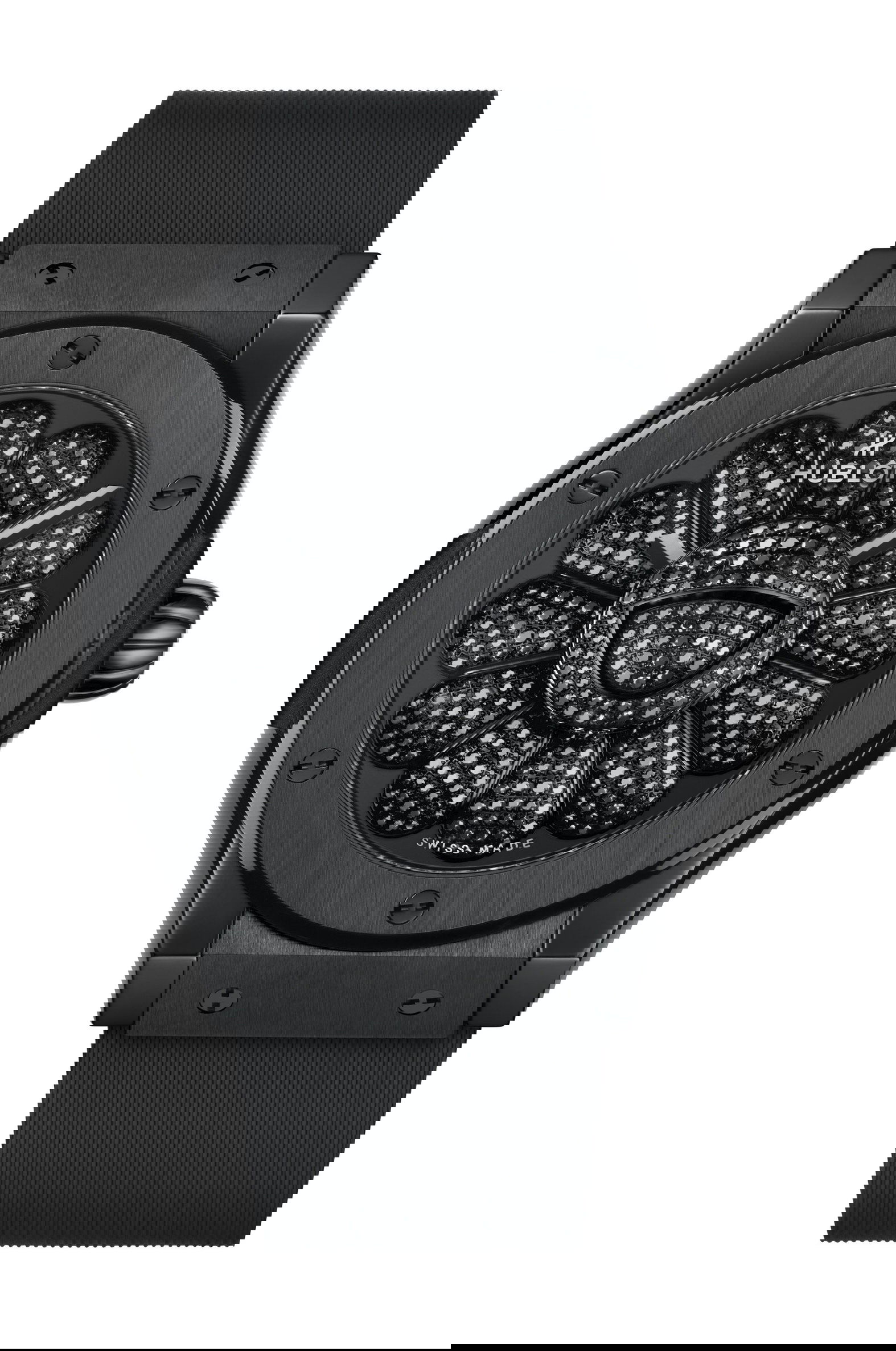 Hublot Classic Fusion Takashi Murakami All Black luxury timepiece - detailed view