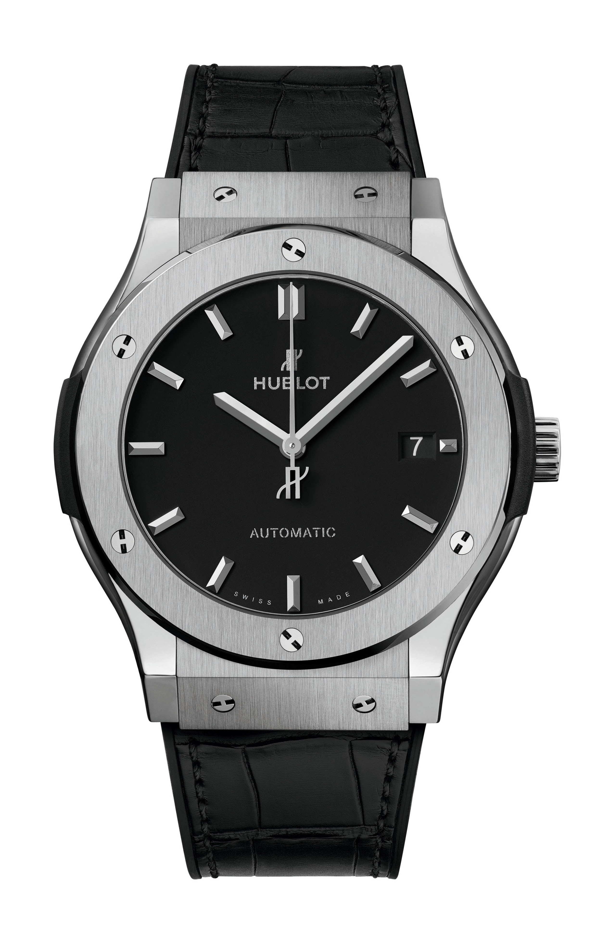 Hublot Classic Fusion Titanium luxury timepiece - detailed view