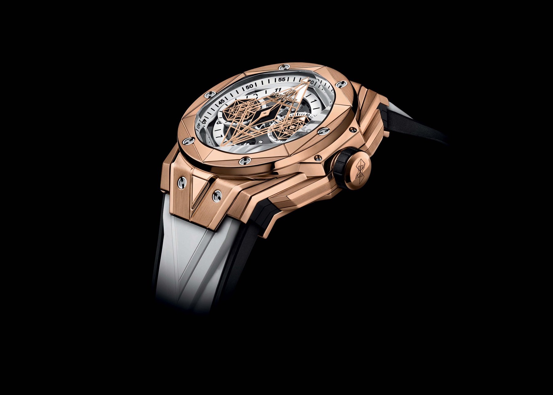 Hublot Sang Bleu II King Gold White - View 2
