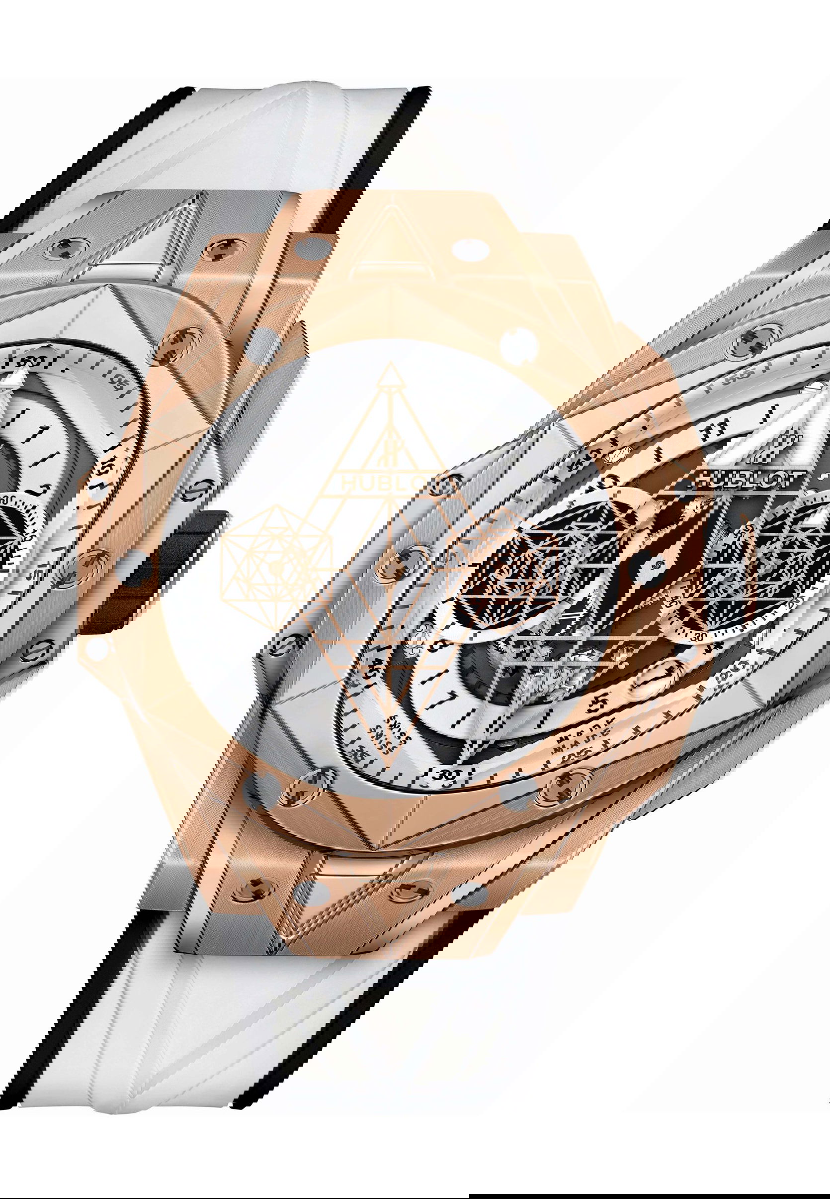 Hublot Sang Bleu II King Gold White luxury timepiece - detailed view