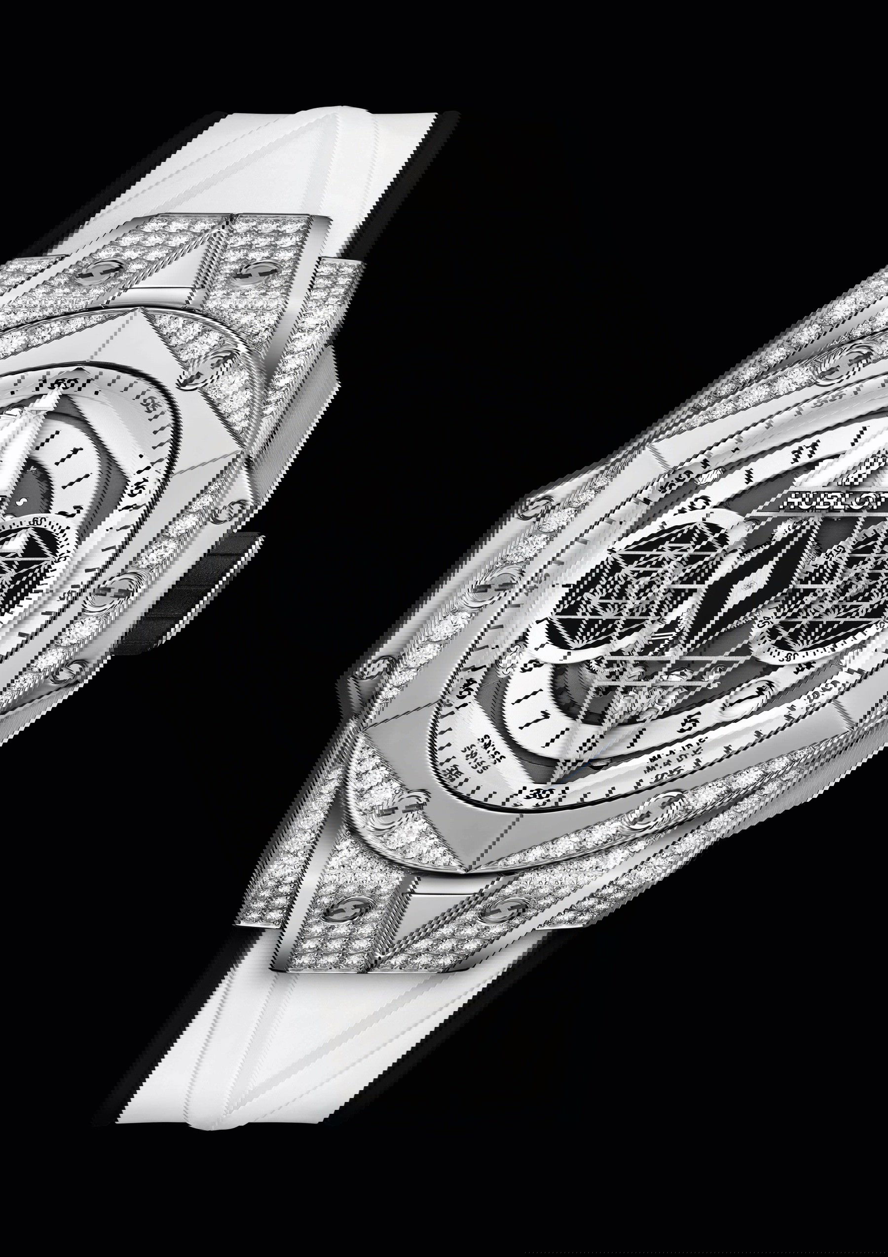 Hublot Sang Bleu II Titanium White Pavé - View 3