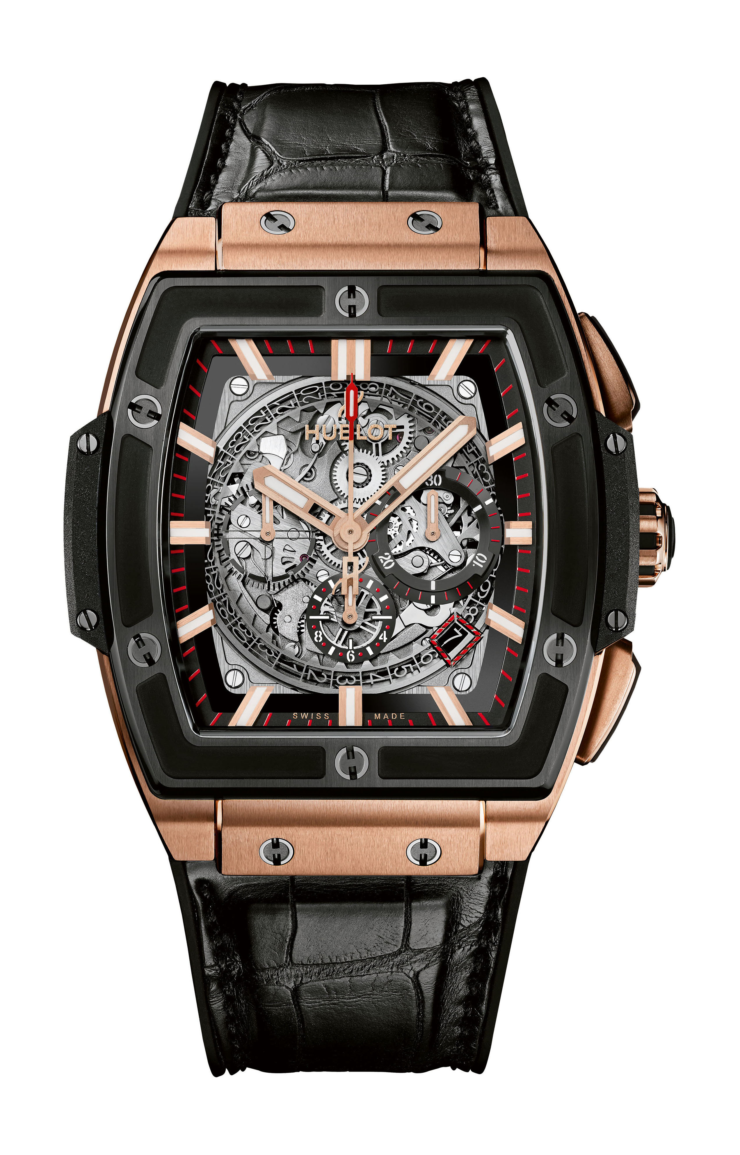 Hublot Spirit Of Big Bang King Gold Ceramic luxury timepiece - detailed view