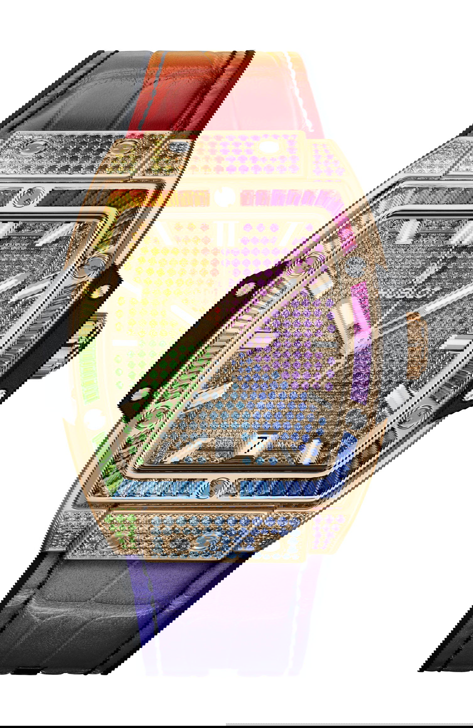 Hublot Spirit of Big Bang King Gold Rainbow luxury timepiece - detailed view