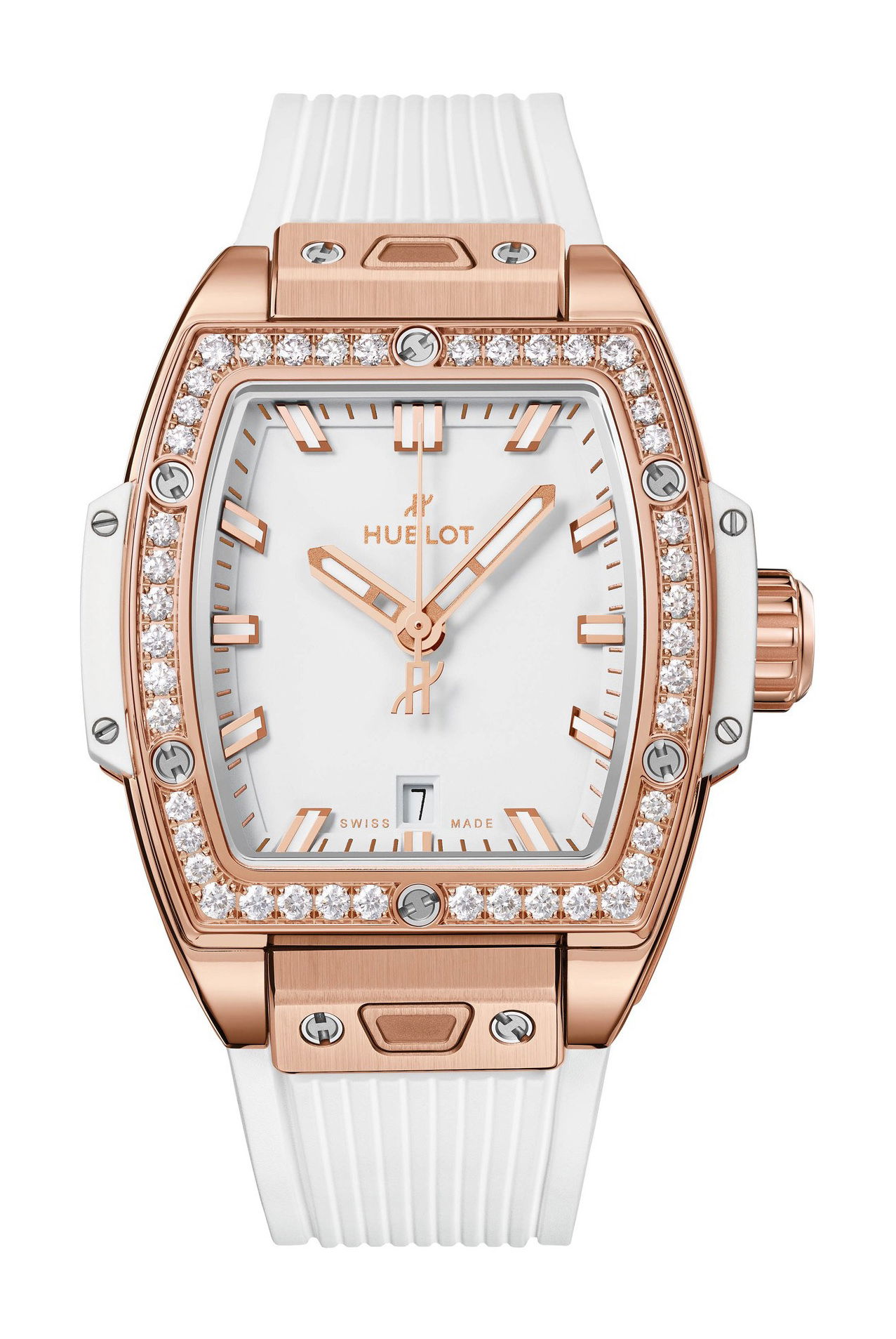 Hublot Spirit of Big Bang King Gold White Diamonds luxury timepiece - detailed view