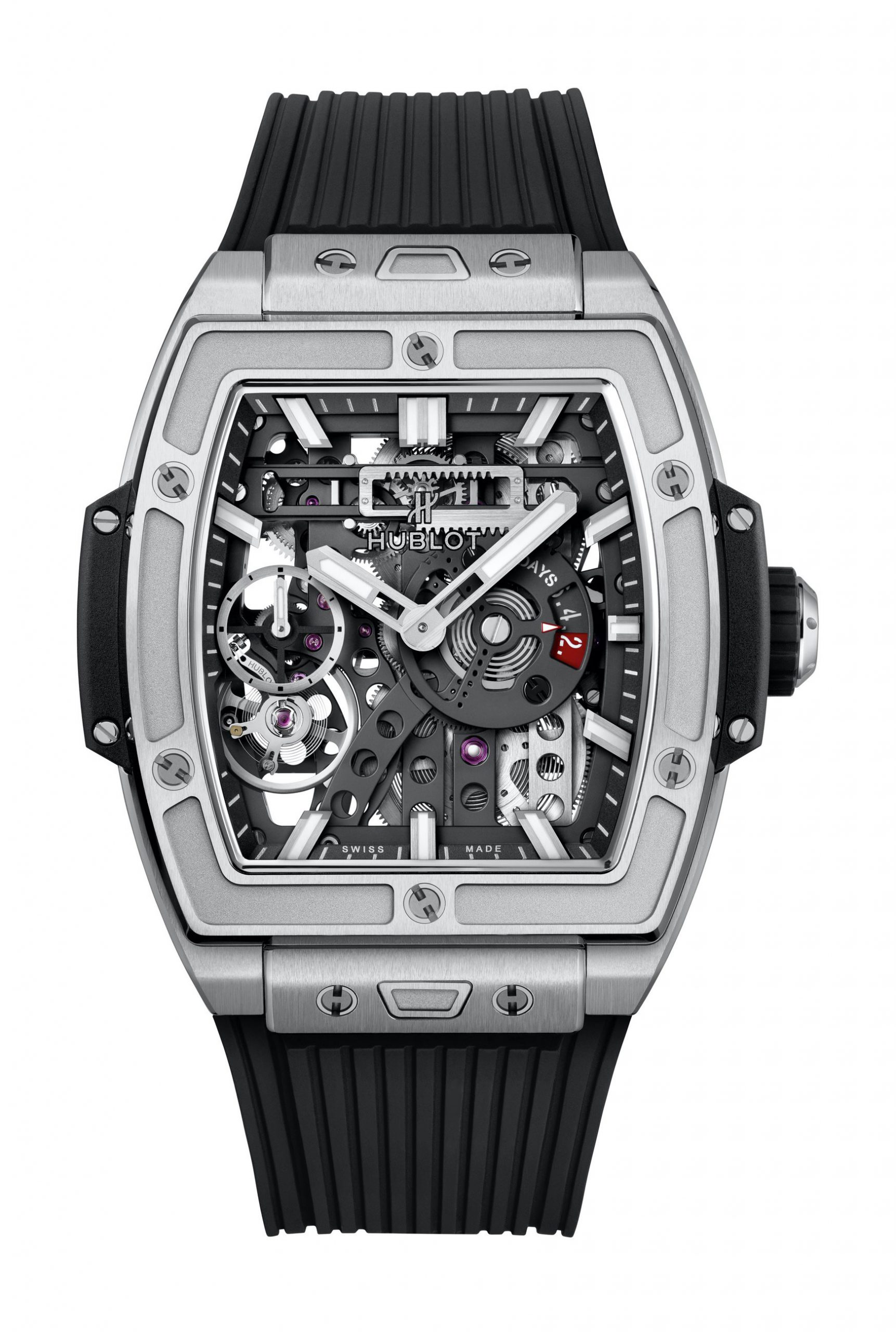 Hublot Spirit of Big Bang Meca-10 Titanium luxury timepiece - detailed view