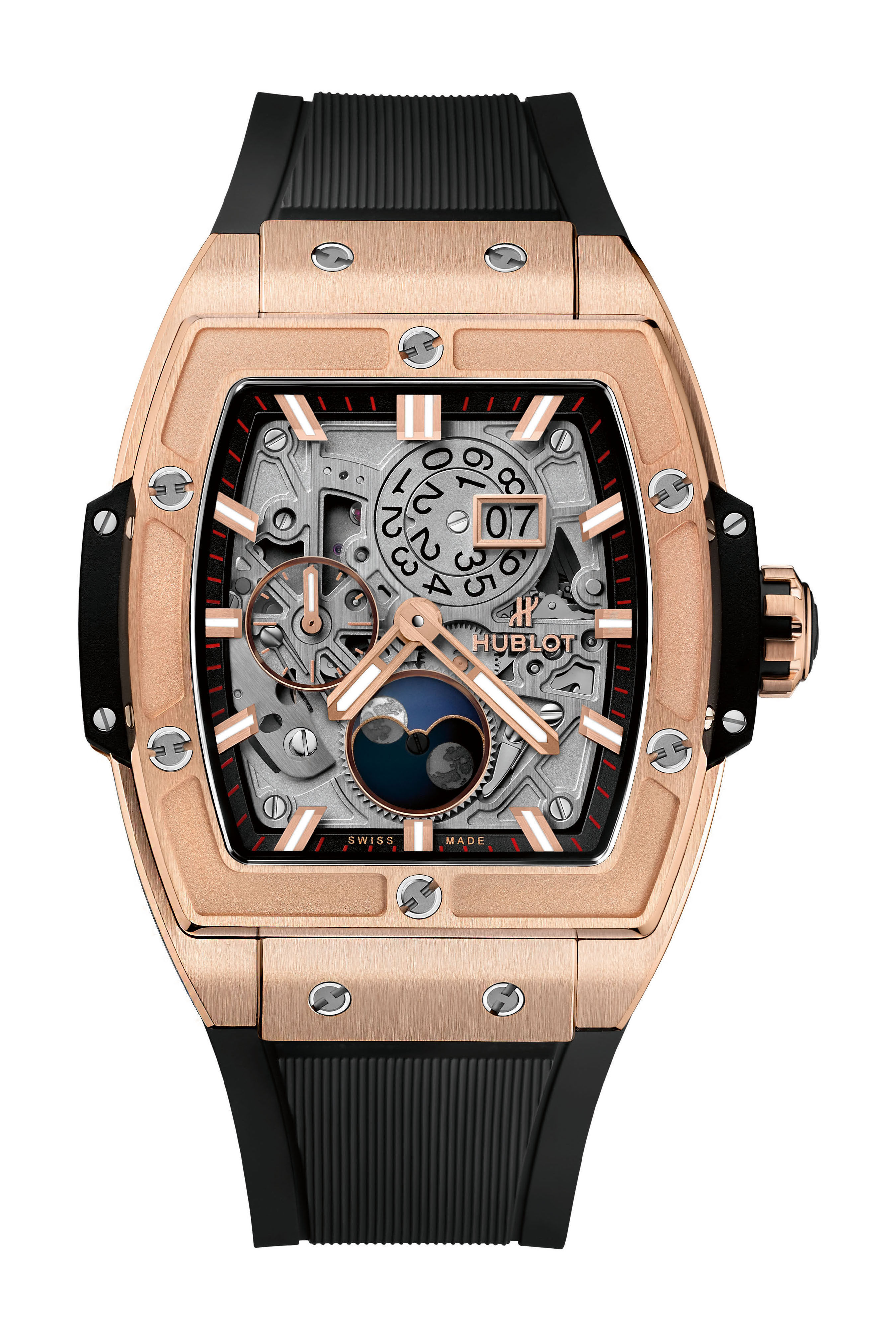 Hublot Spirit Of Big Bang Moonphase King Gold luxury timepiece - detailed view