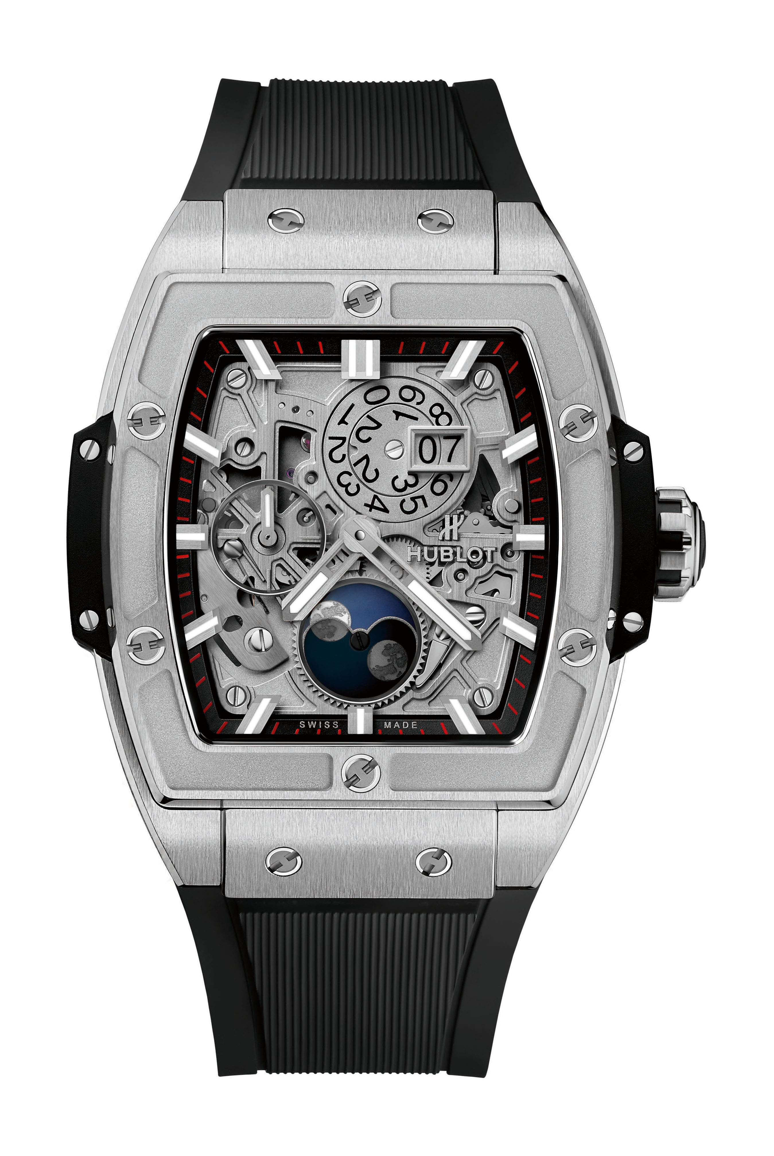 Hublot Spirit Of Big Bang Moonphase Titanium luxury timepiece - detailed view