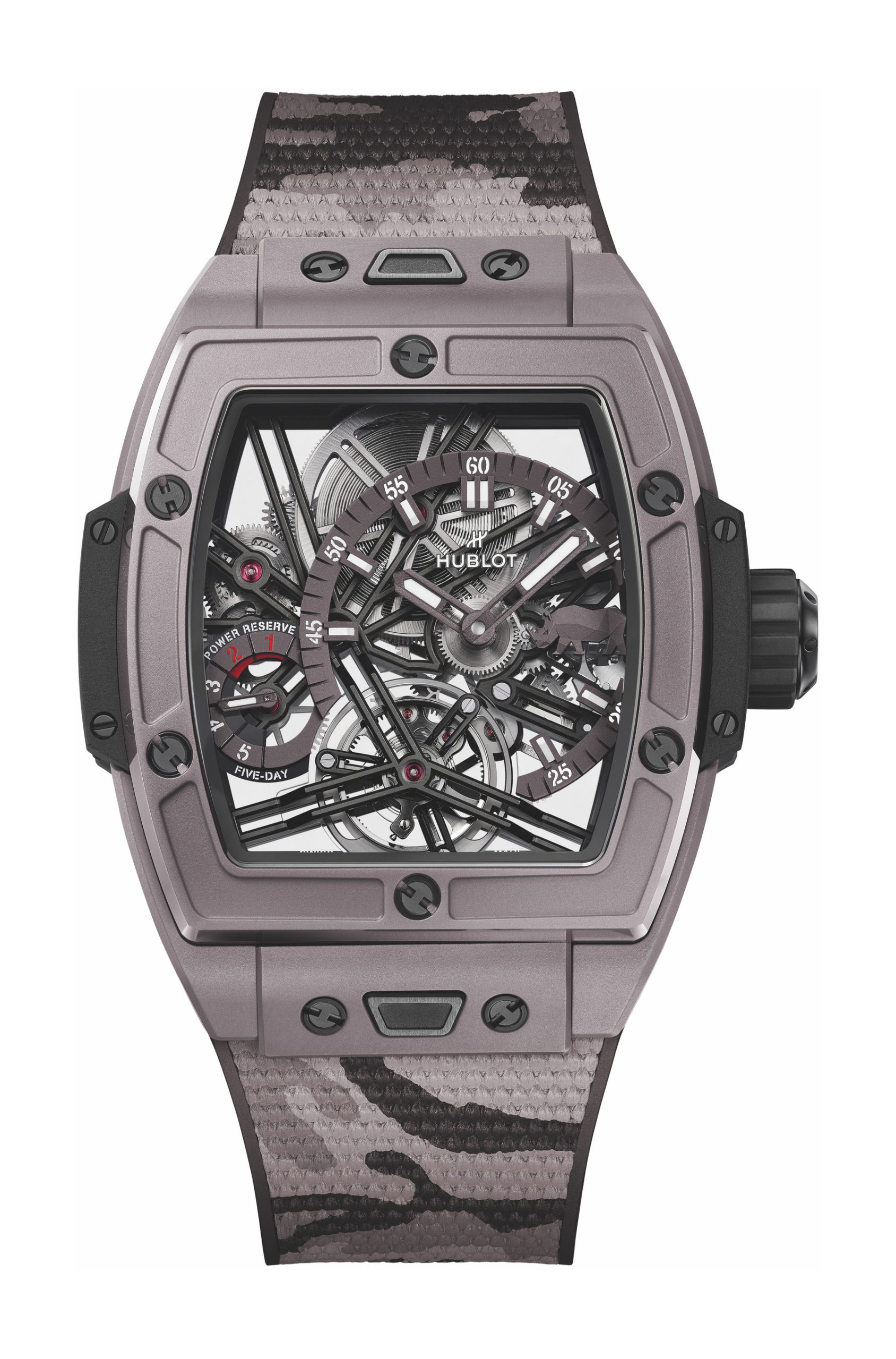 Hublot Spirit of Big Bang SORAI Grey Ceramic luxury timepiece - detailed view