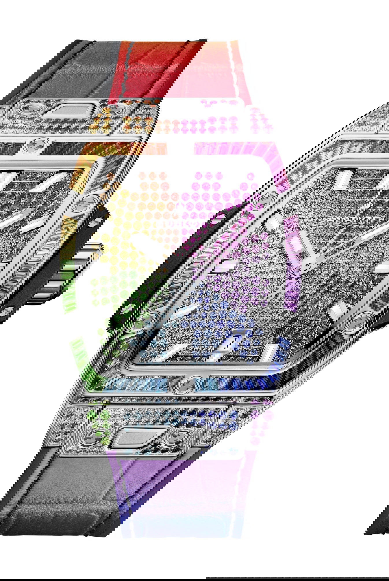 Hublot Spirit of Big Bang Steel Rainbow luxury timepiece - detailed view