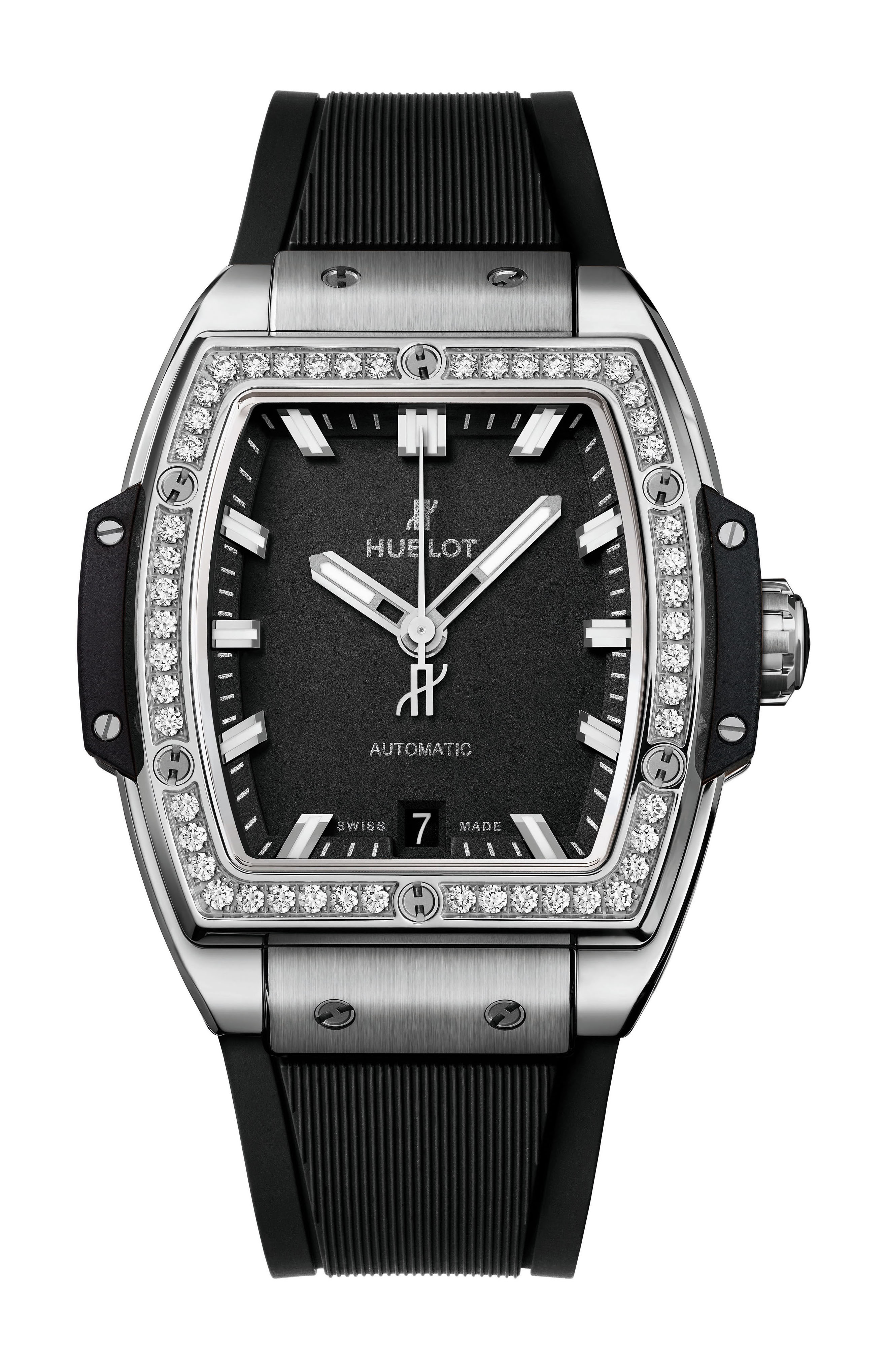Hublot Spirit of Big Bang Titanium Diamonds luxury timepiece - detailed view