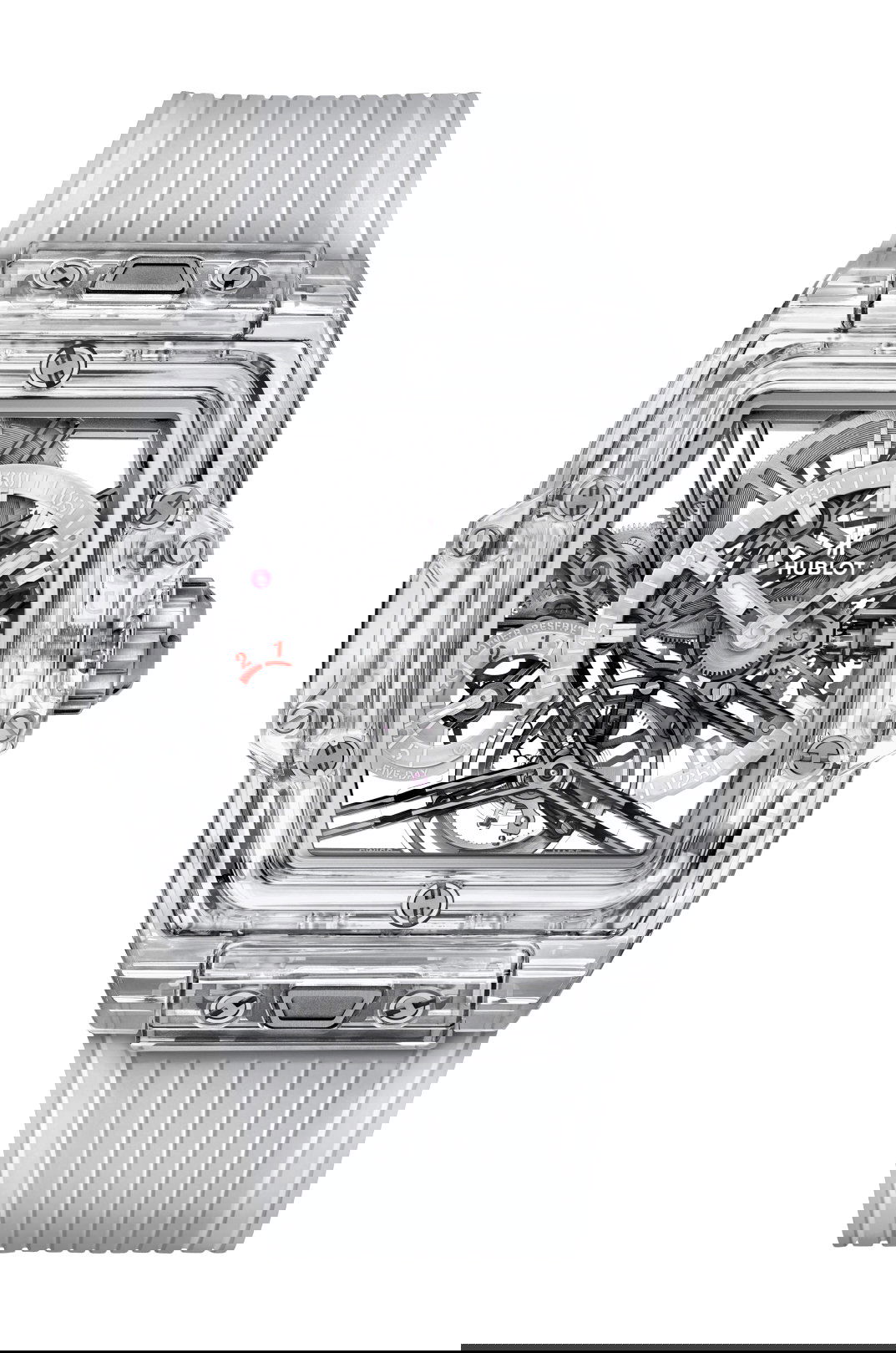 Hublot Spirit of Big Bang Tourbillon Sapphire luxury timepiece - detailed view