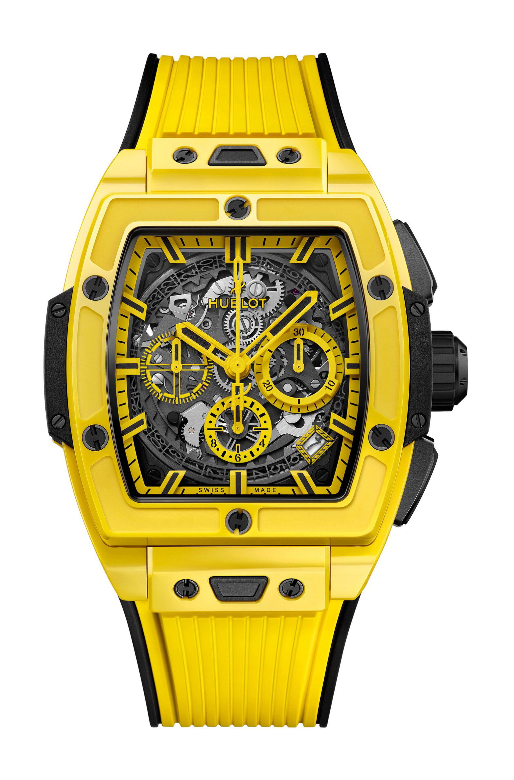 Hublot Spirit of Big Bang Yellow Magic luxury timepiece - detailed view