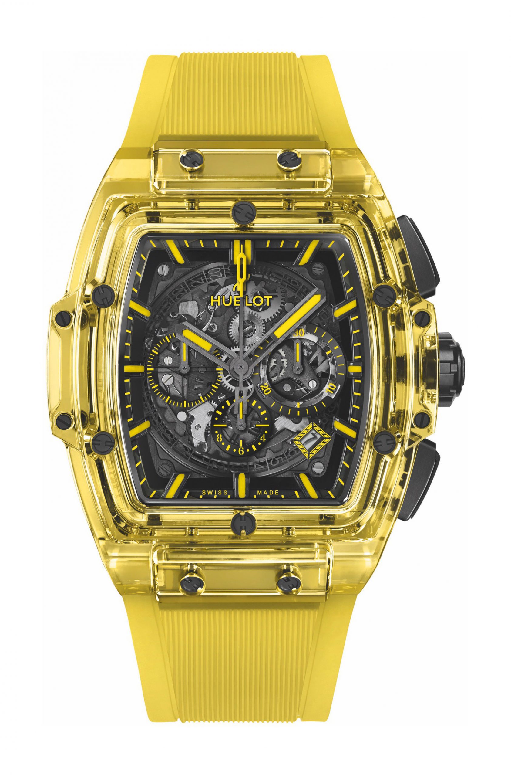 Hublot Spirit of Big Bang Yellow Sapphire luxury timepiece - detailed view