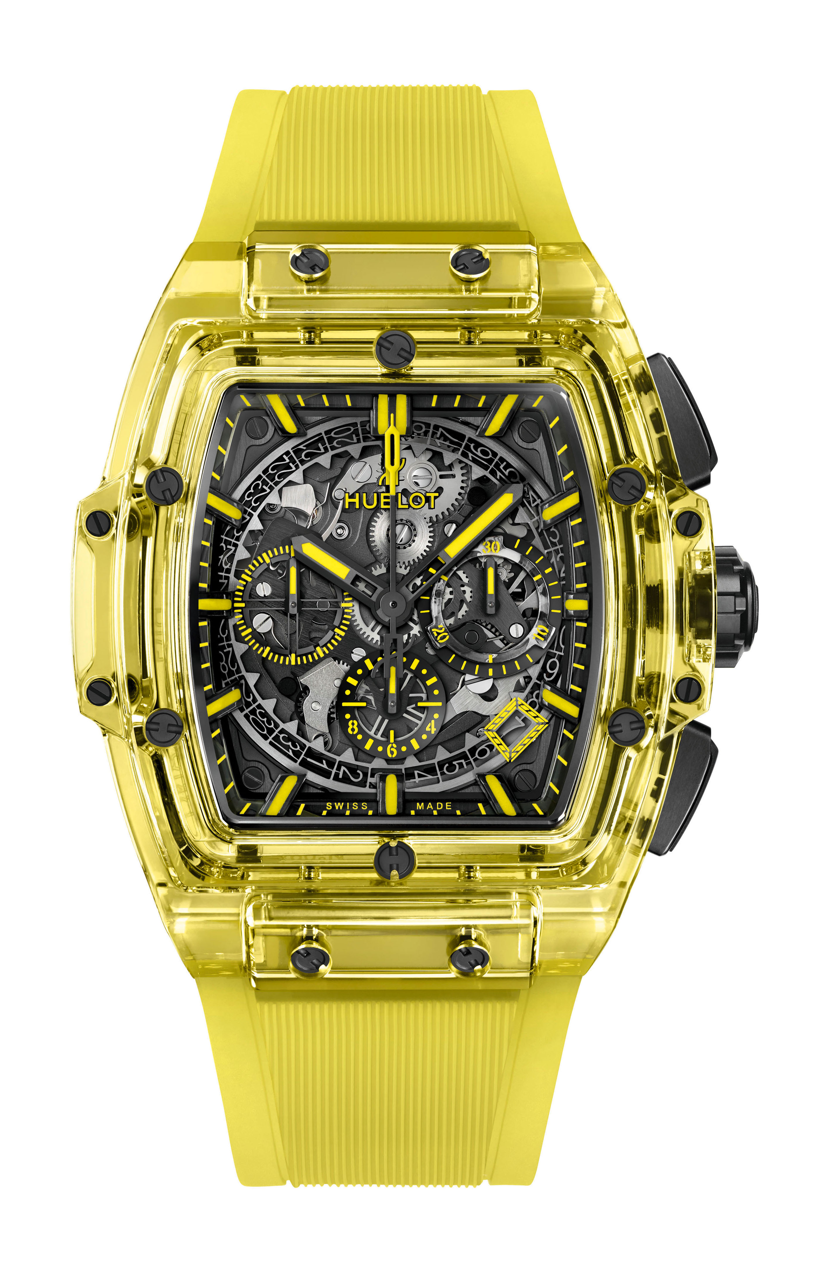 Hublot Spirit of Big Bang Yellow Sapphire luxury timepiece - detailed view