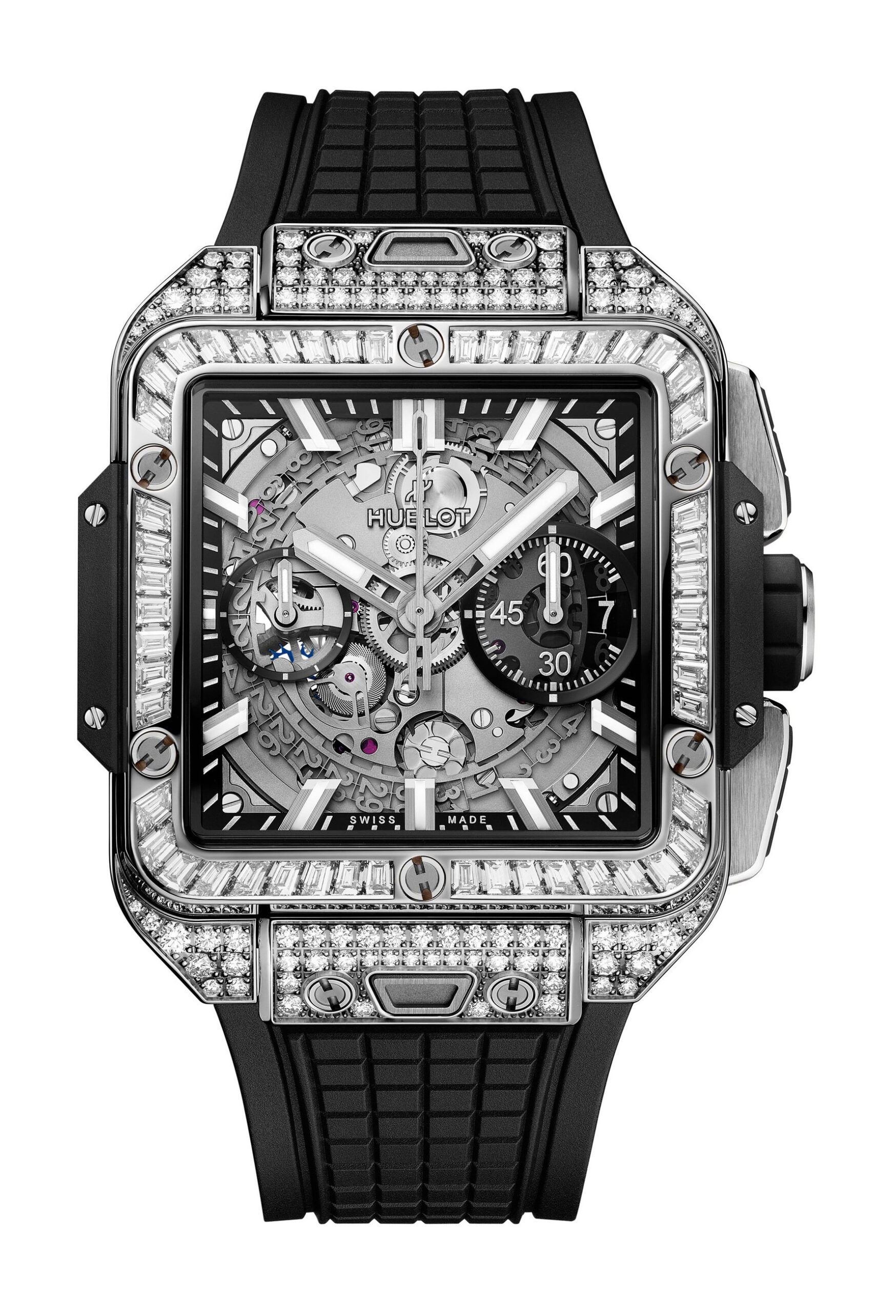 Hublot Square Bang Unico Titanium Jewellery luxury timepiece - detailed view