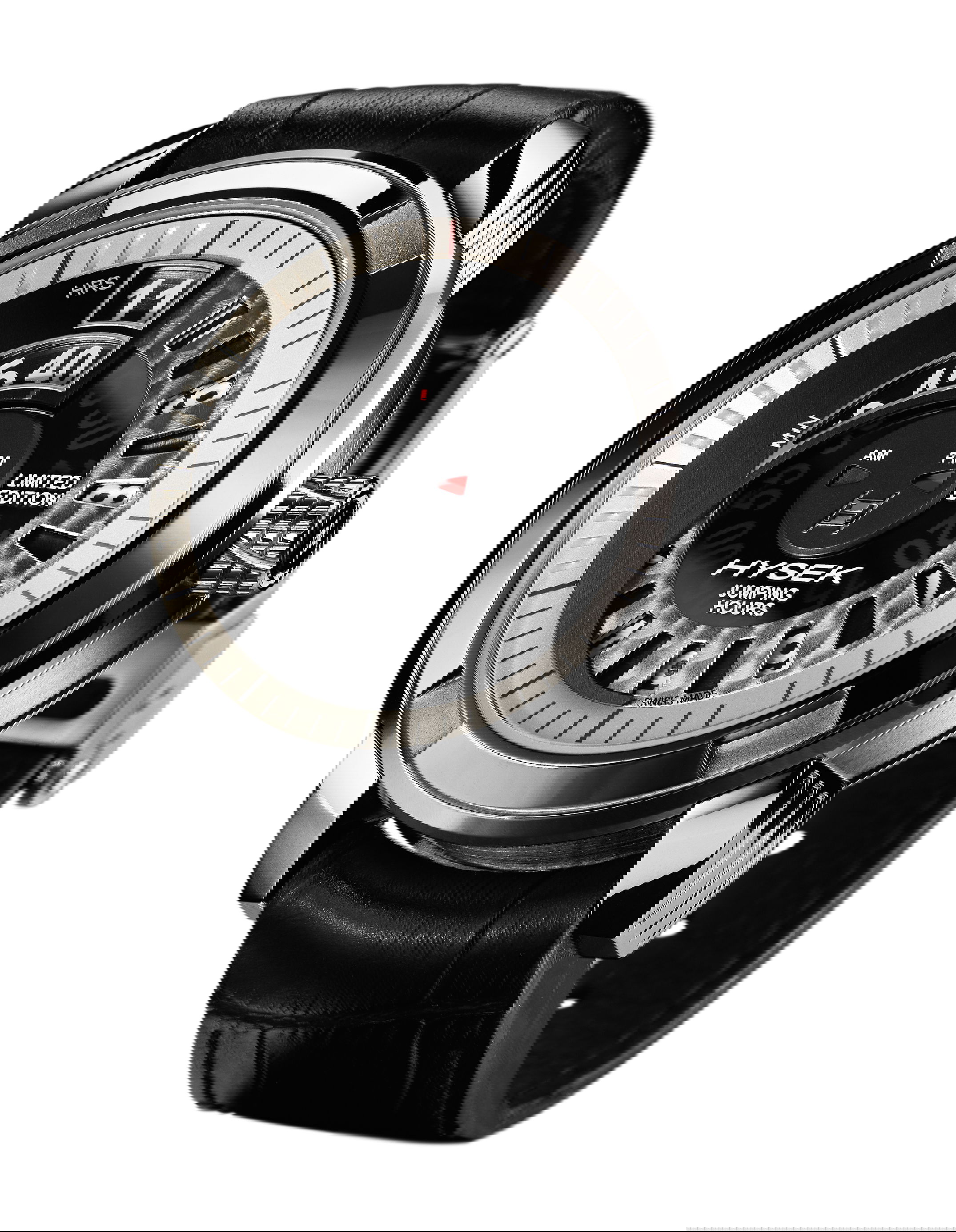 Hysek IO 47MM JUMPING HOUR luxury timepiece - detailed view