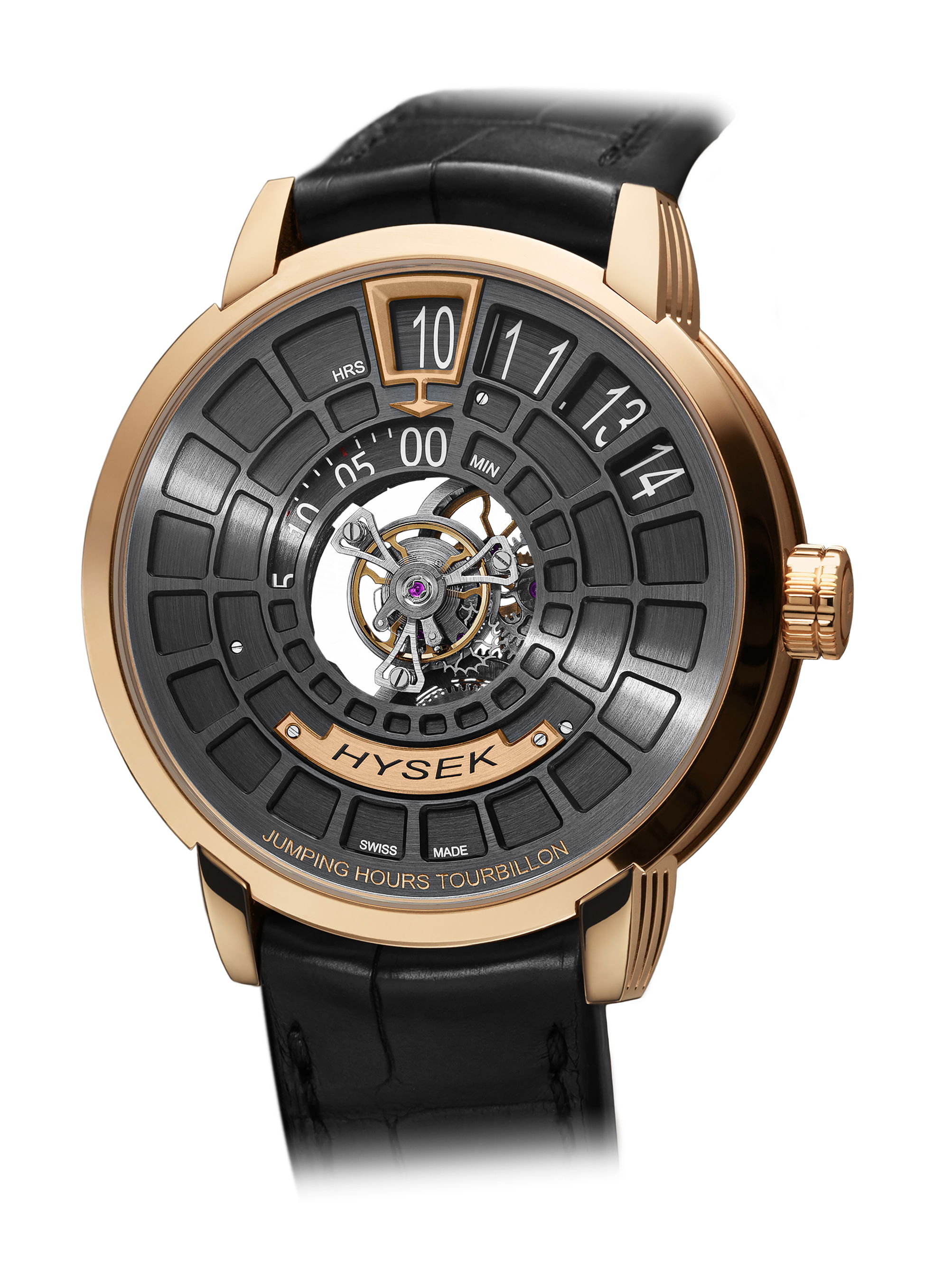 Hysek IO CENTRAL TOURBILLON luxury timepiece - detailed view