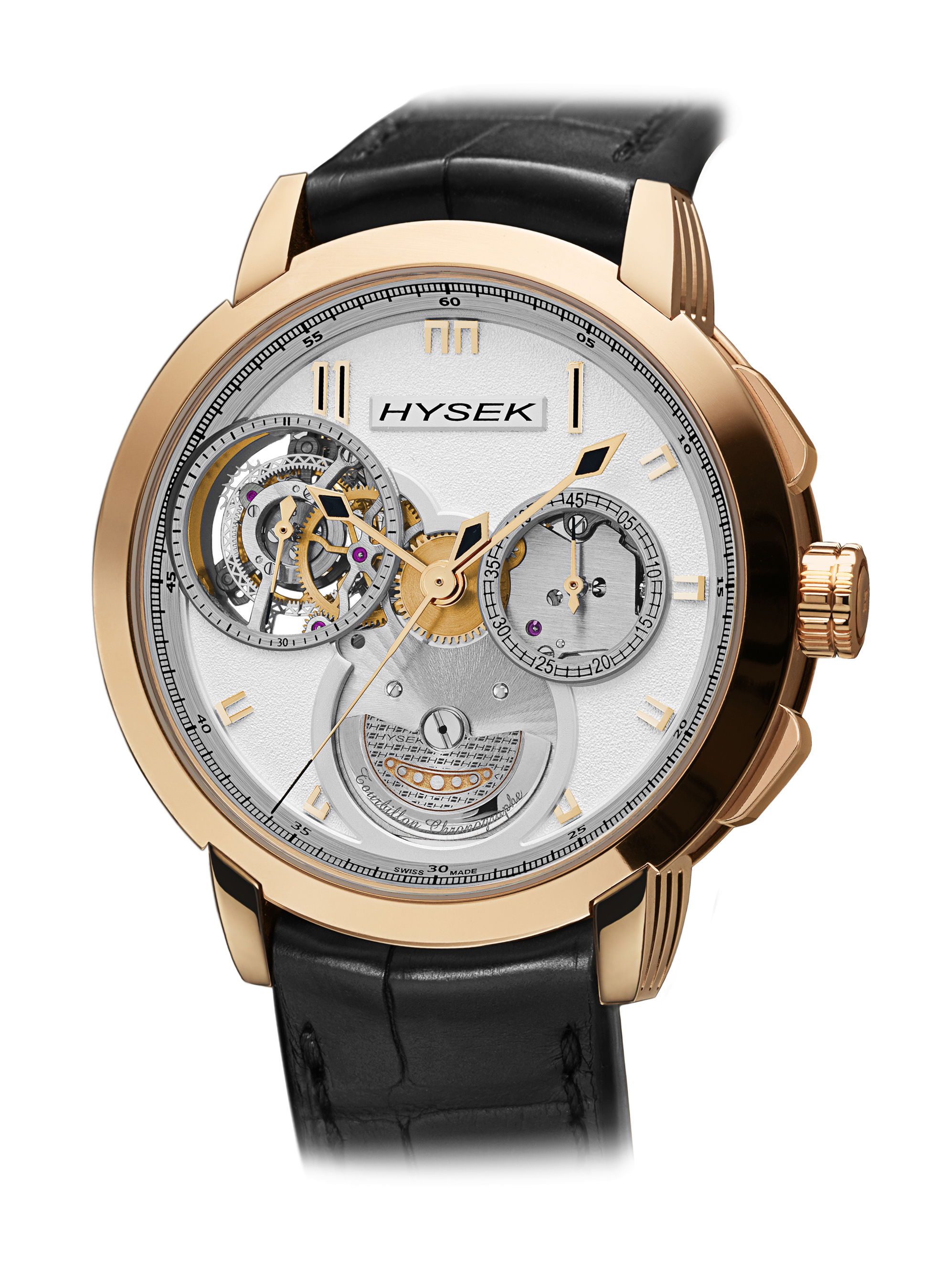 Hysek IO CHRONOGRAPH TOURBILLON luxury timepiece - detailed view