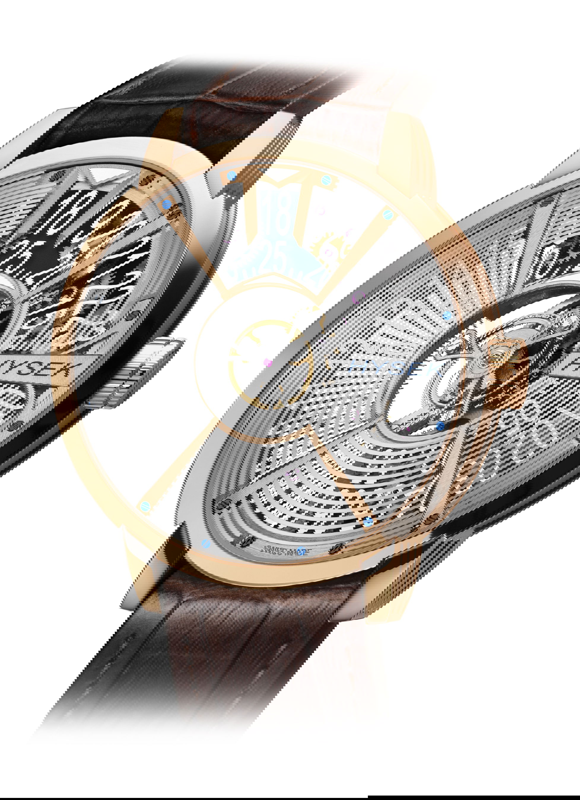 Hysek IO SKELETON CENTRAL TOURBILLON luxury timepiece - detailed view