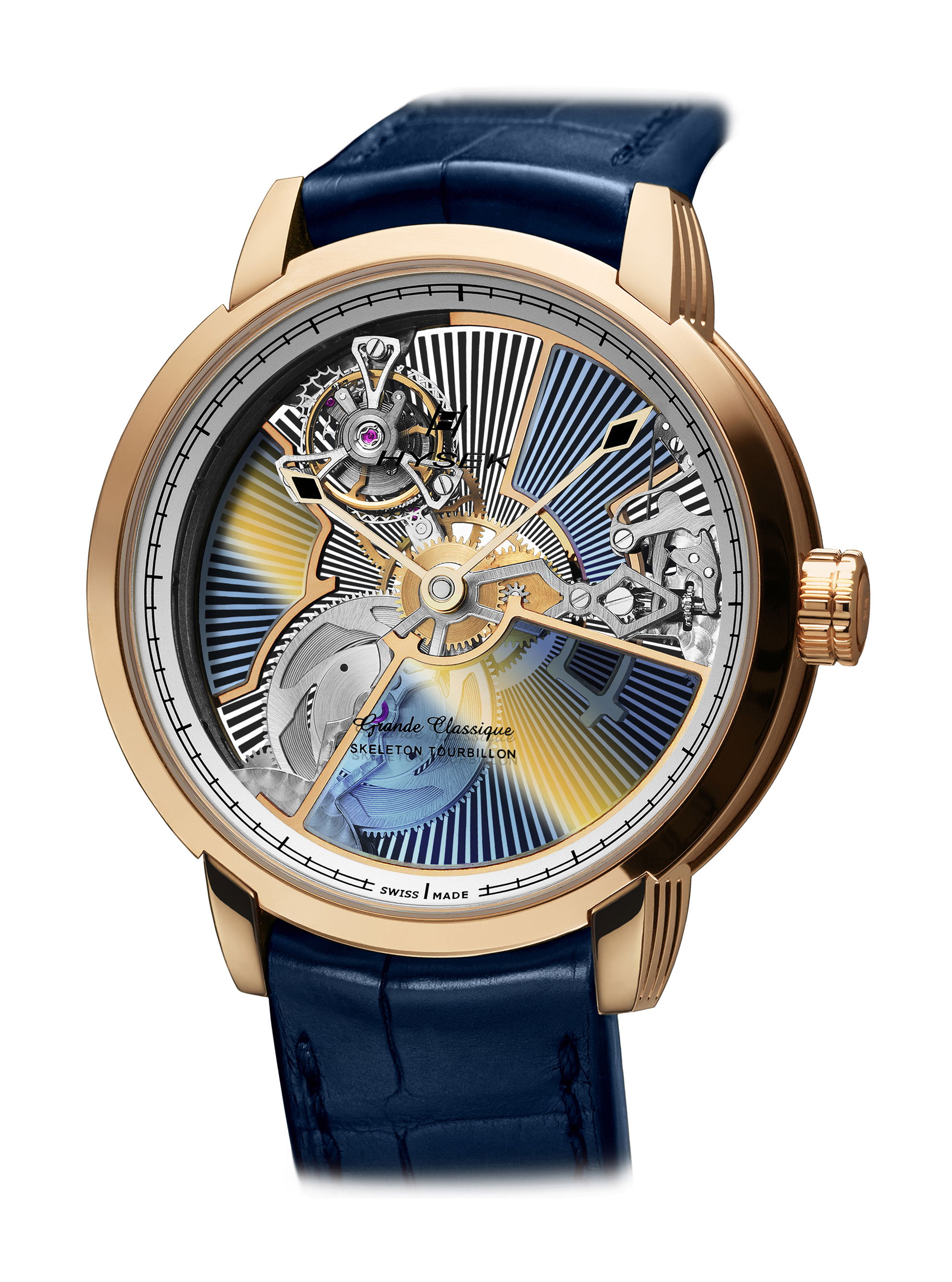 Hysek IO SKELETON TOURBILLON luxury timepiece - detailed view
