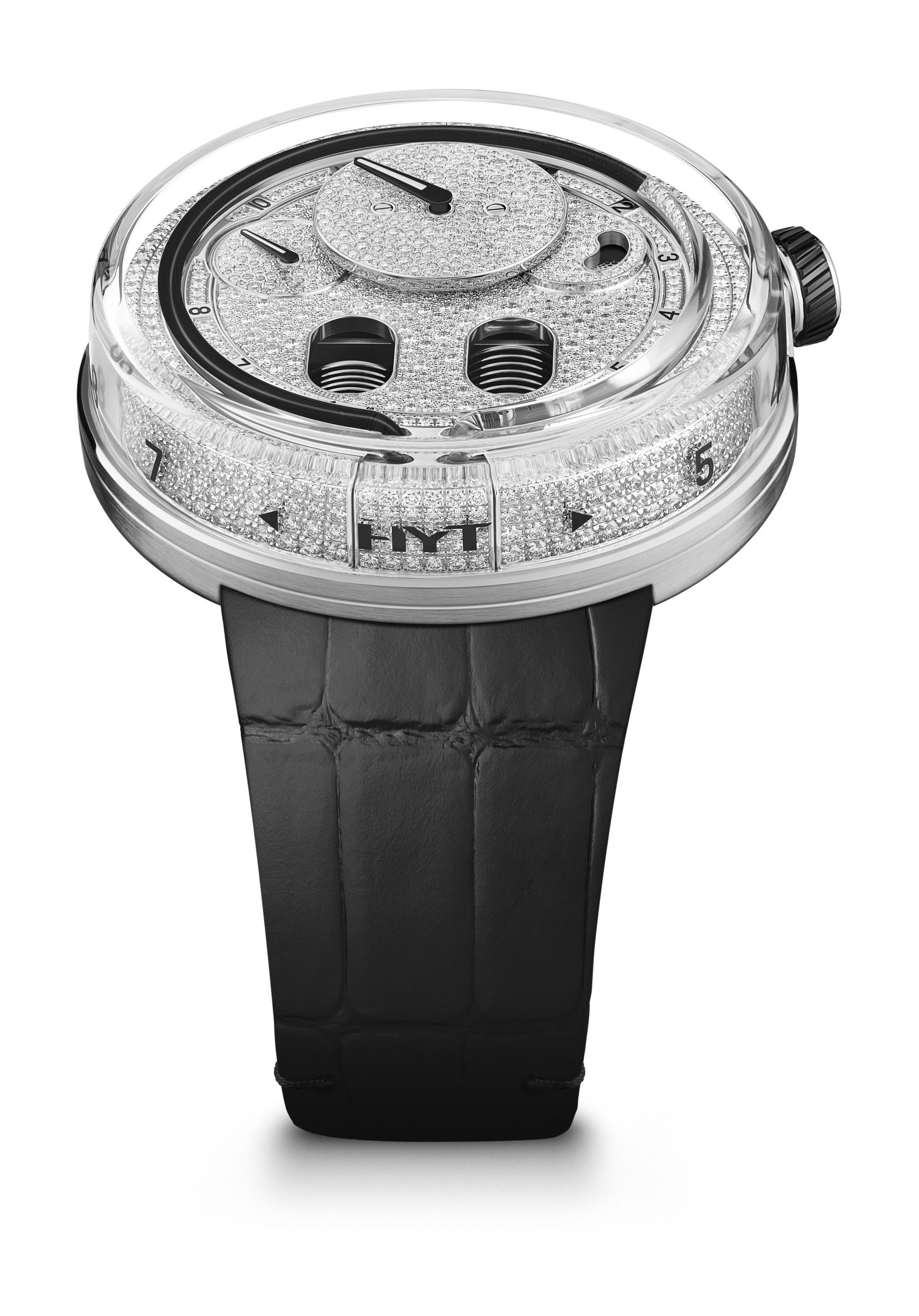 Hyt H0 Diamond Black Fluid watch
