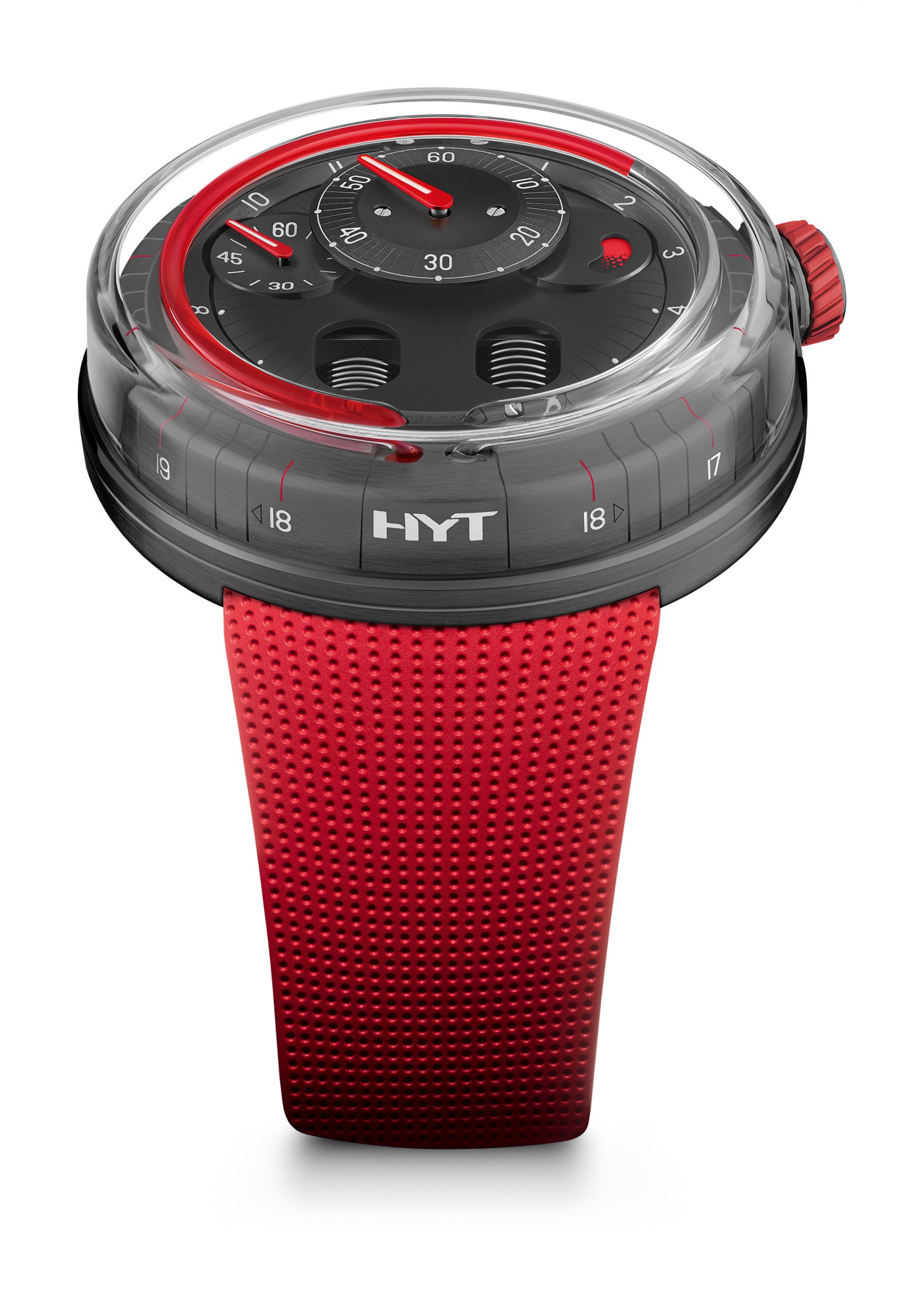 HYT H0 luxury timepiece - detailed view