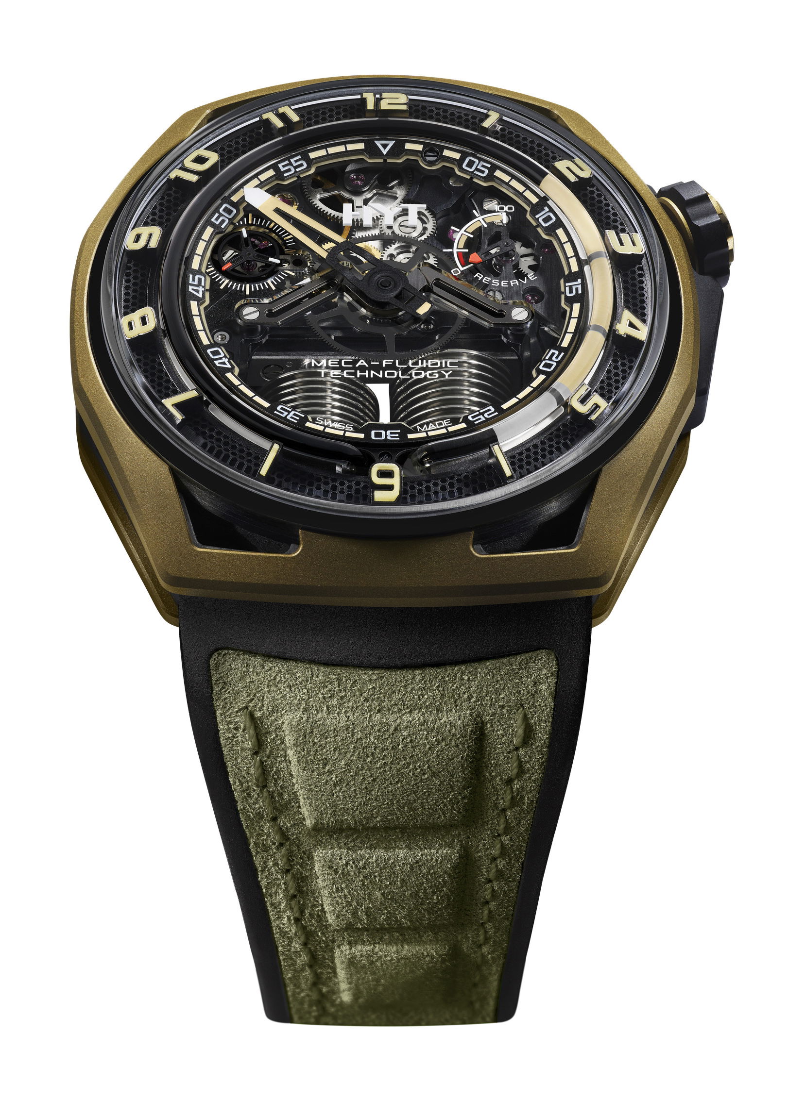HYT Hastroid Cosmic Hunter luxury timepiece - detailed view