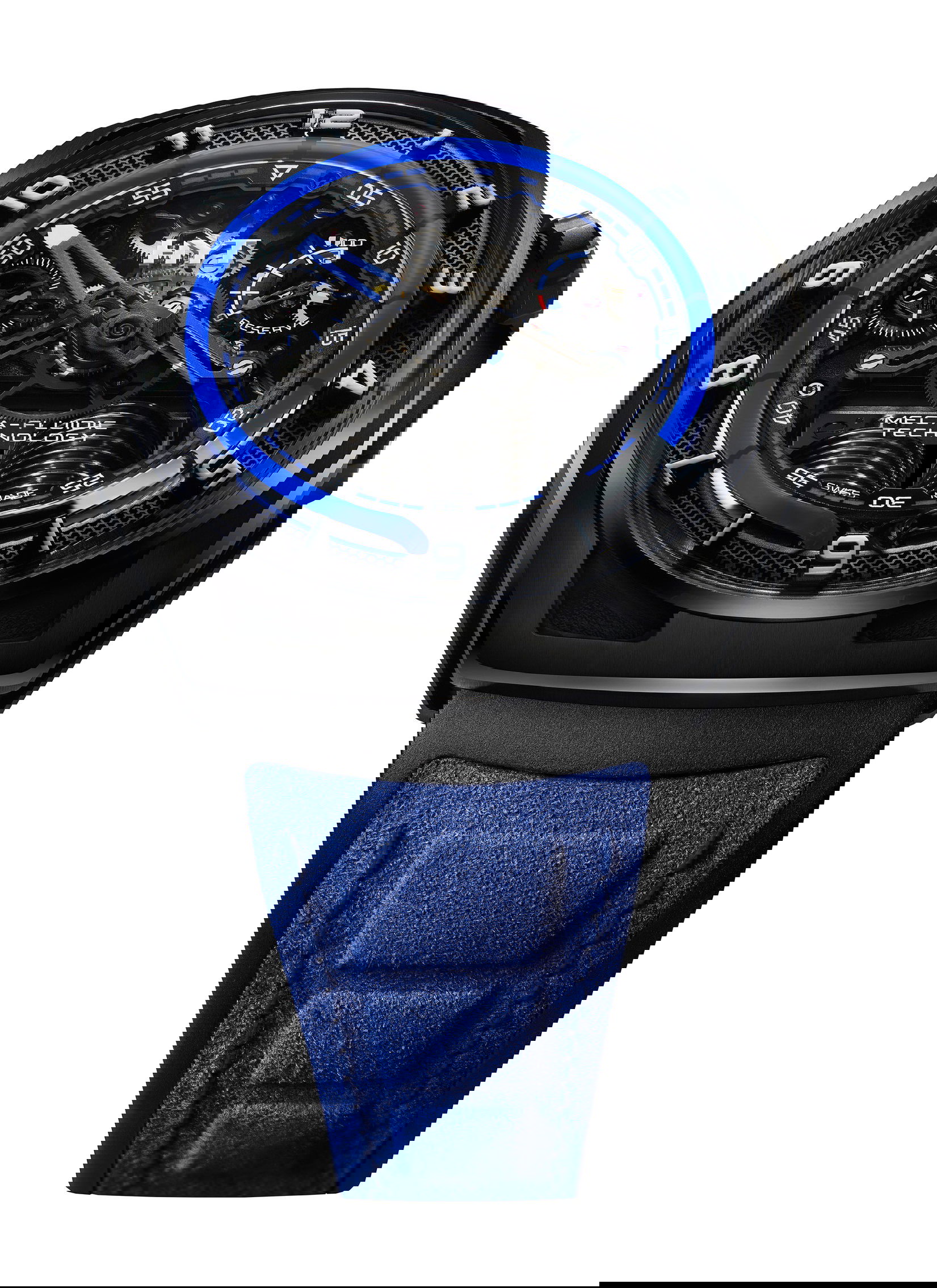 HYT Hastroid Supernova Blue luxury timepiece - detailed view