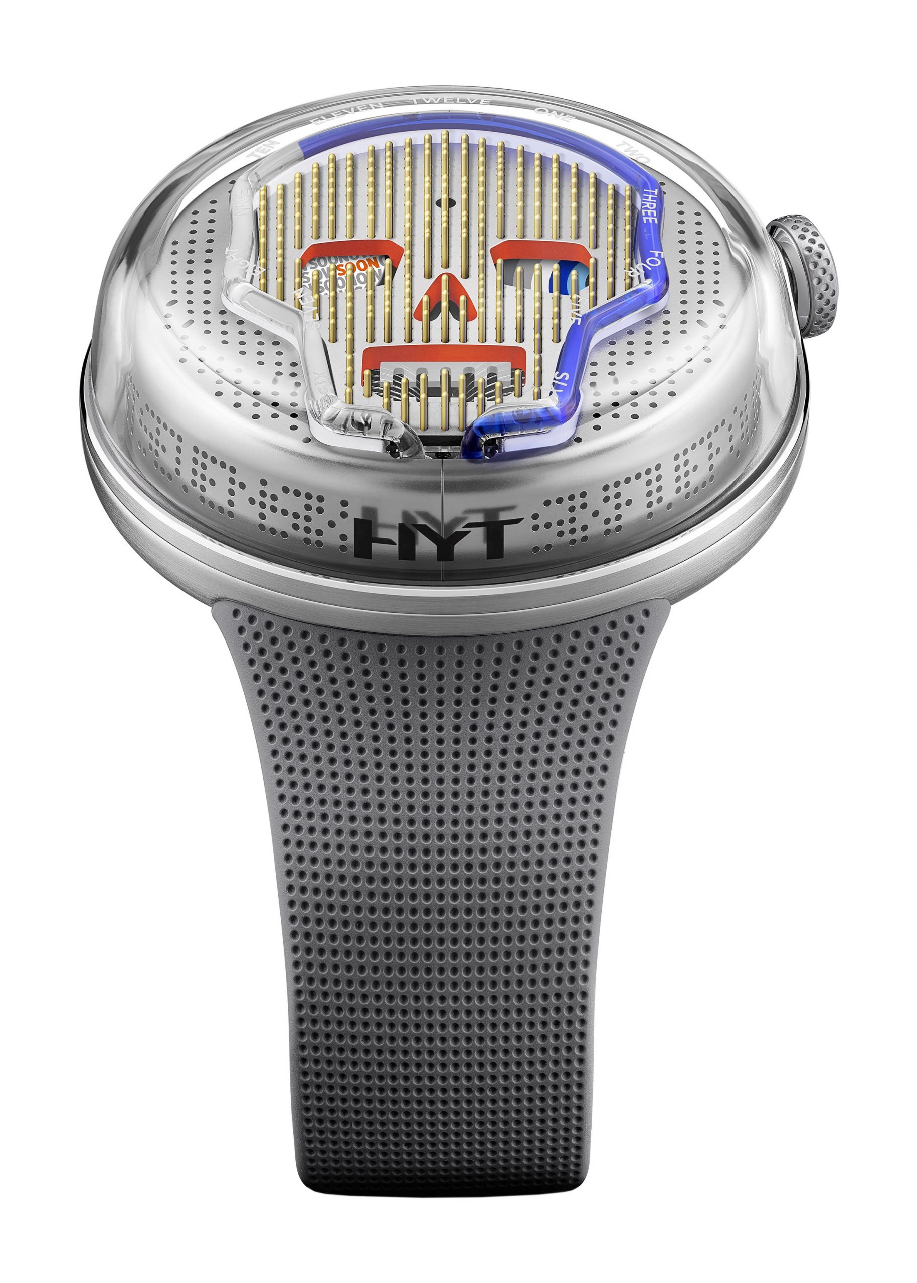 HYT SooNow Silver Blue luxury timepiece - detailed view