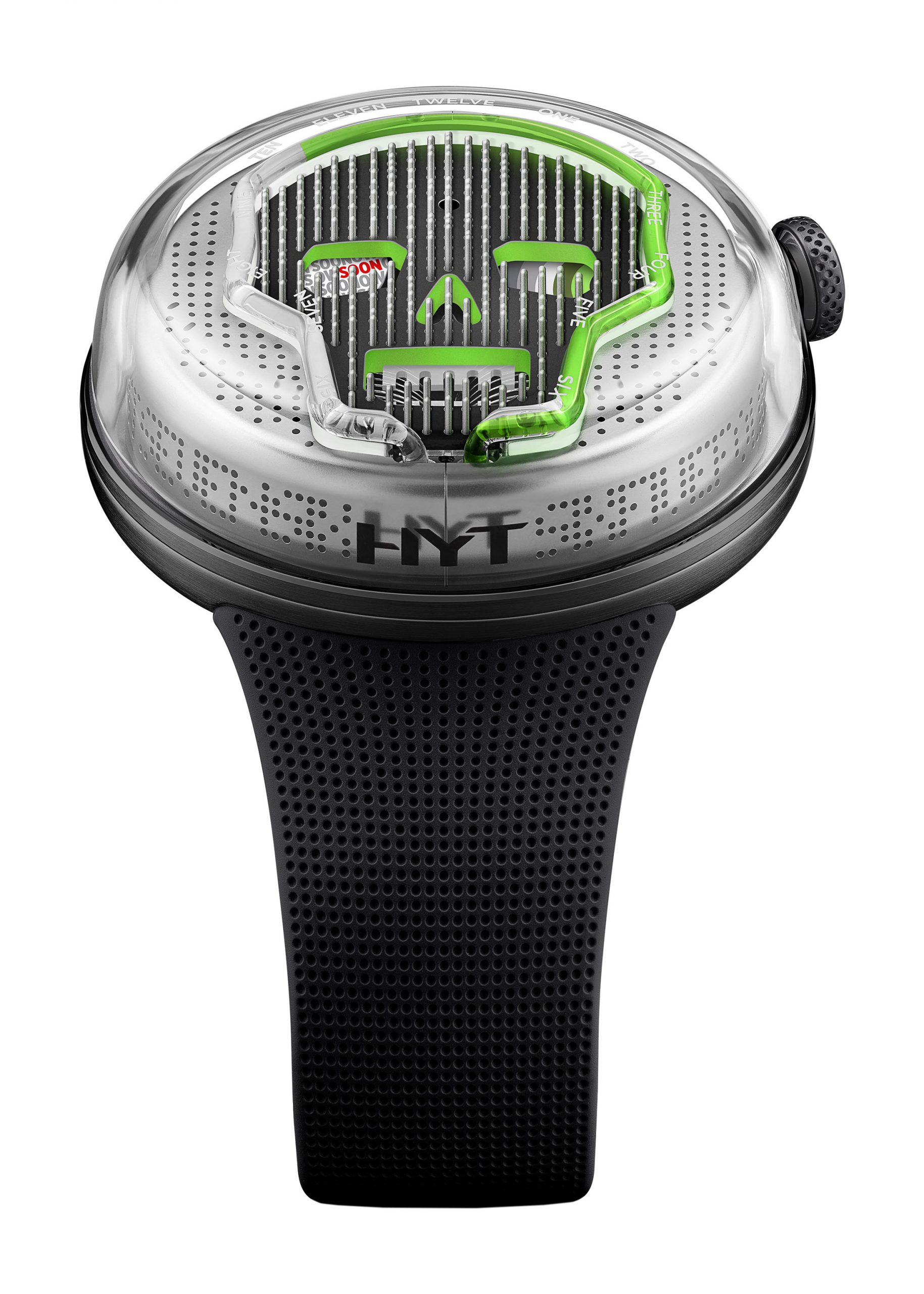 HYT SooNow Black Green luxury timepiece - detailed view