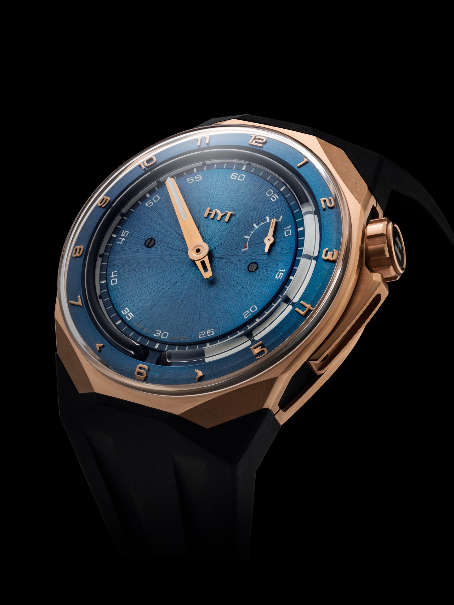 HYT T1 Series 5N Gold Titanium Deep Blue - View 2