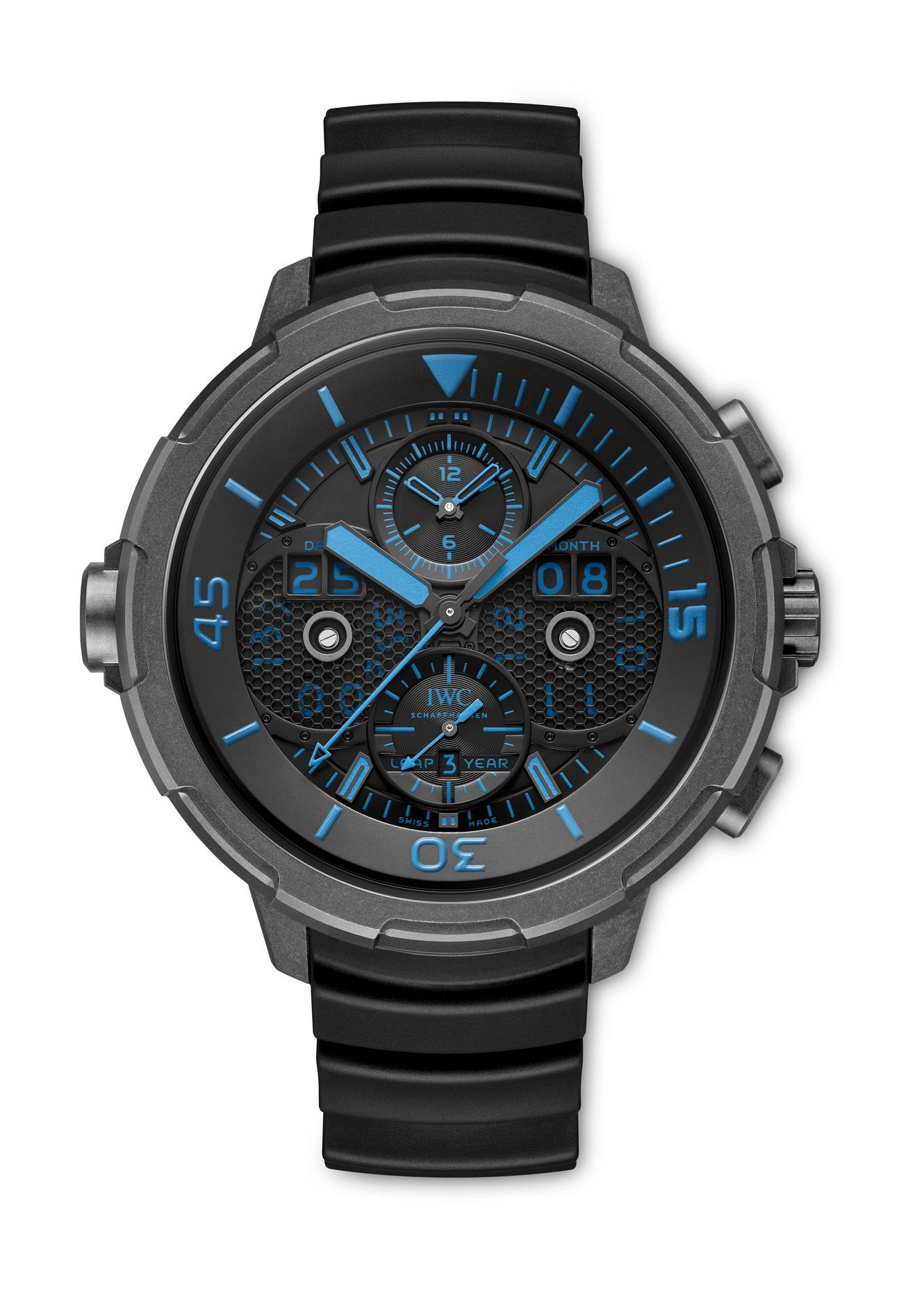 Iwc Schaffhausen Aquatimer Perpetual Calendar Digital Date-Month watch