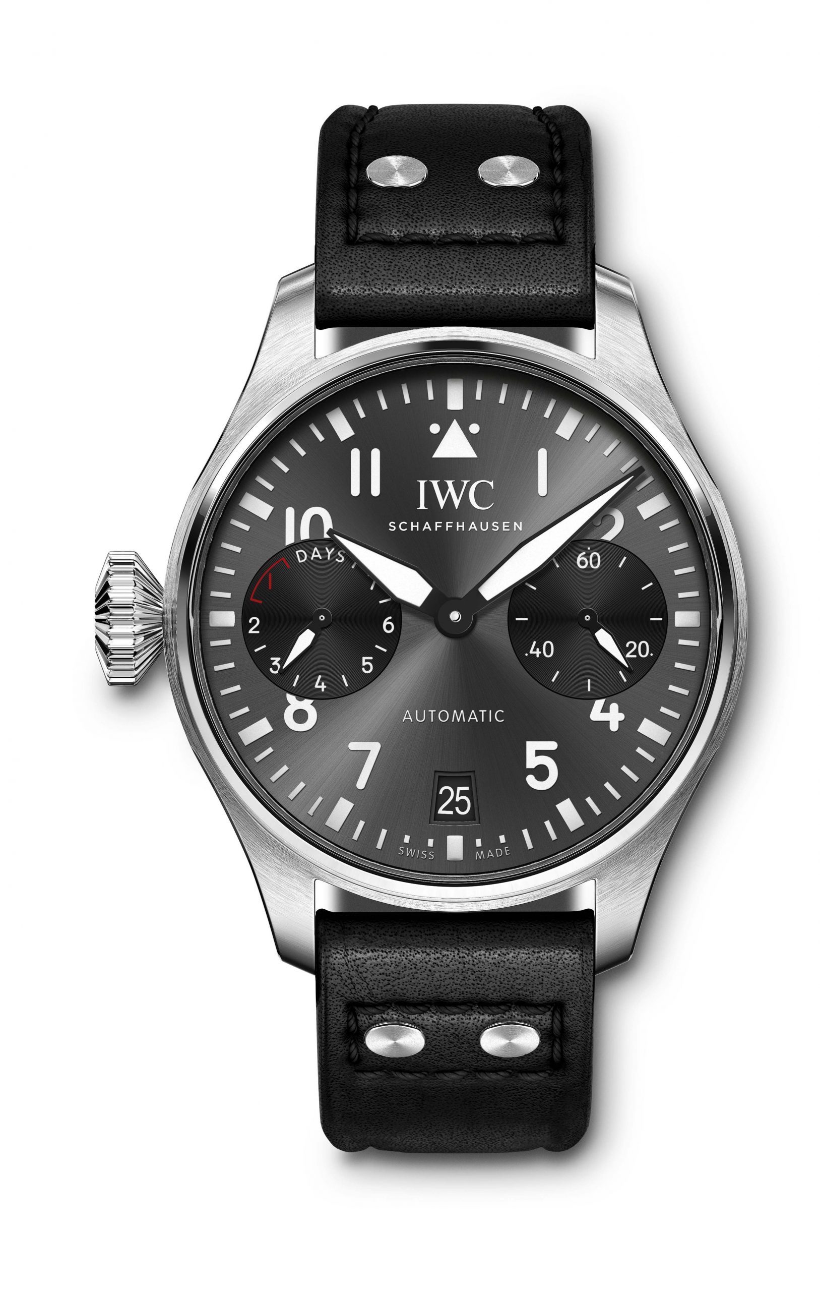 IWC Schaffhausen Big Pilot’s Watch Edition “Right-Hander” luxury timepiece - detailed view