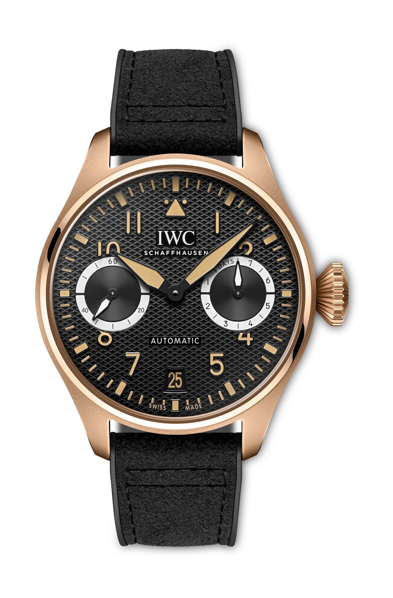 IWC Schaffhausen Big Pilot’s Watch AMG 63 luxury timepiece - detailed view