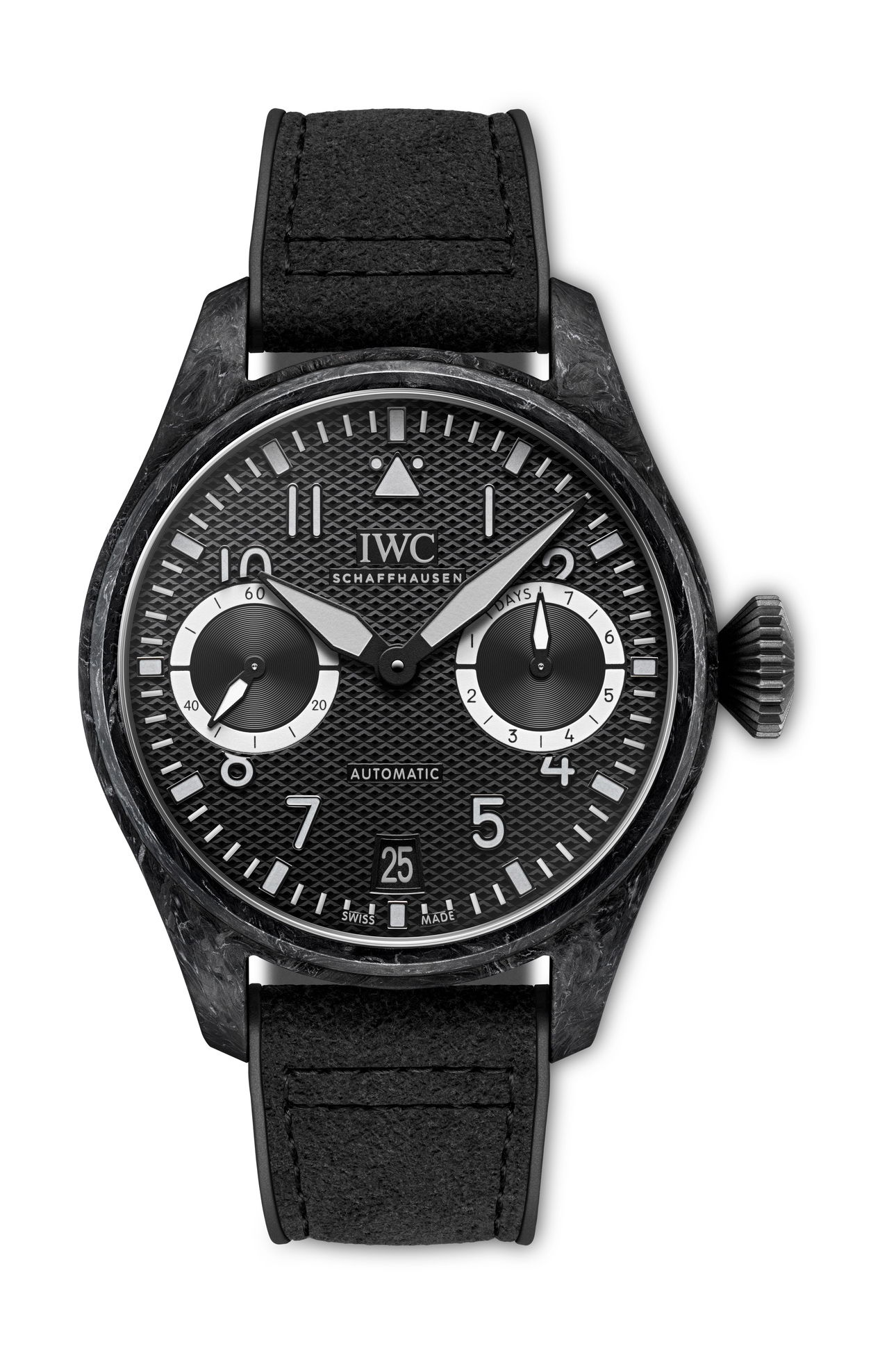 IWC Schaffhausen Big Pilot’s Watch AMG 63 luxury timepiece - detailed view