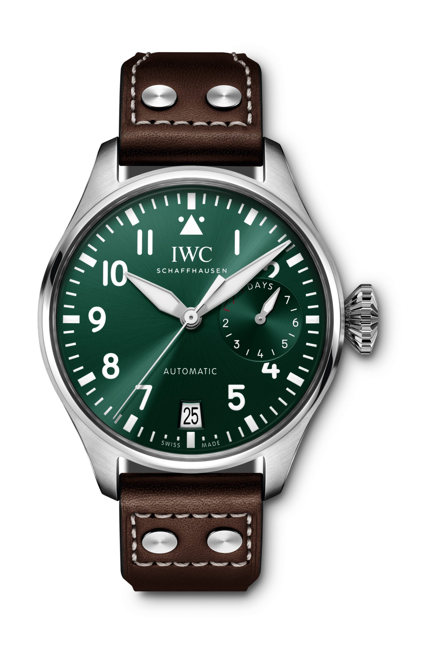 IWC Schaffhausen Big Pilot’s Watch 46 luxury timepiece - detailed view