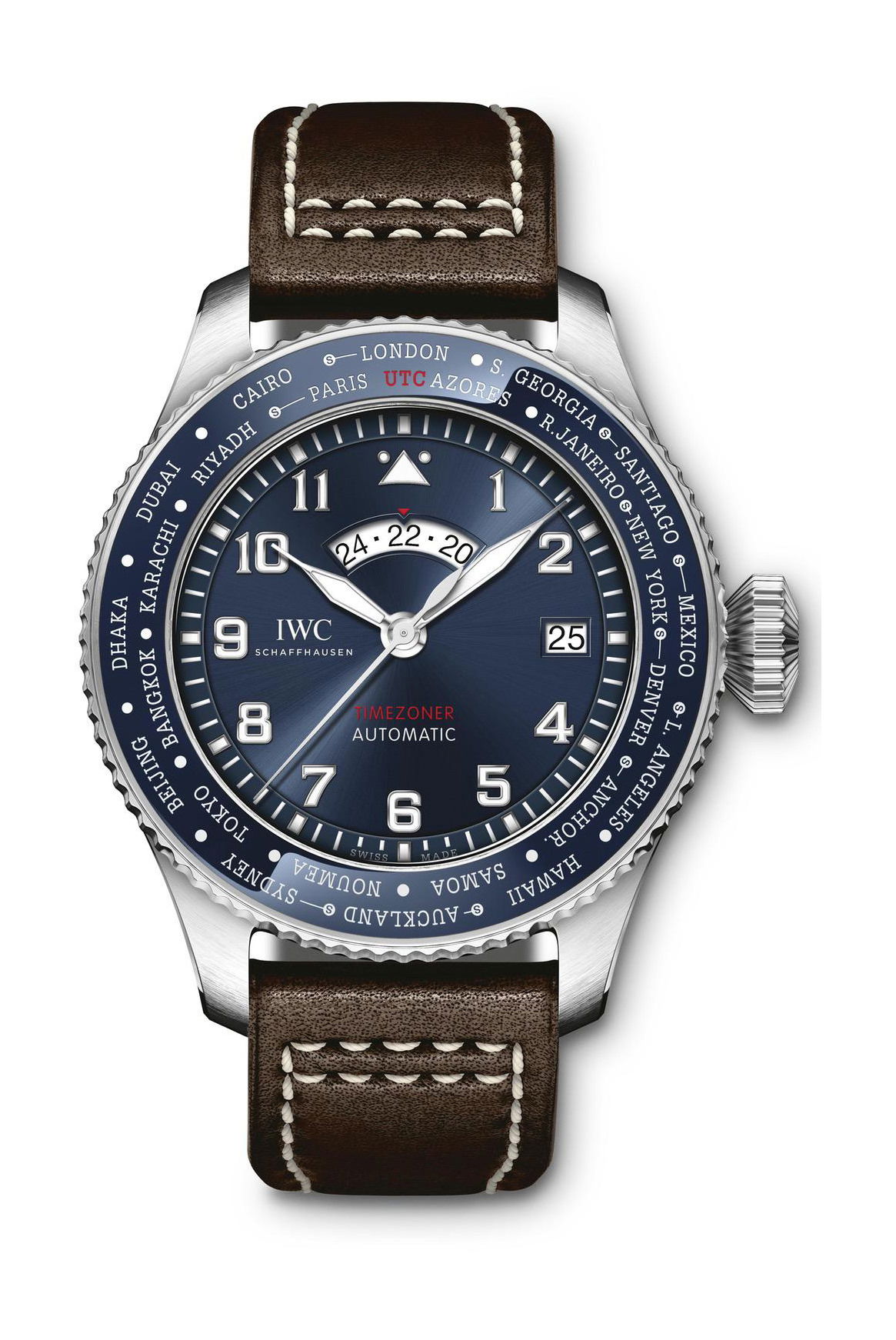IWC Schaffhausen Big Pilot’s Watch Timezoner Edition “Le Petit Prince” luxury timepiece - detailed view