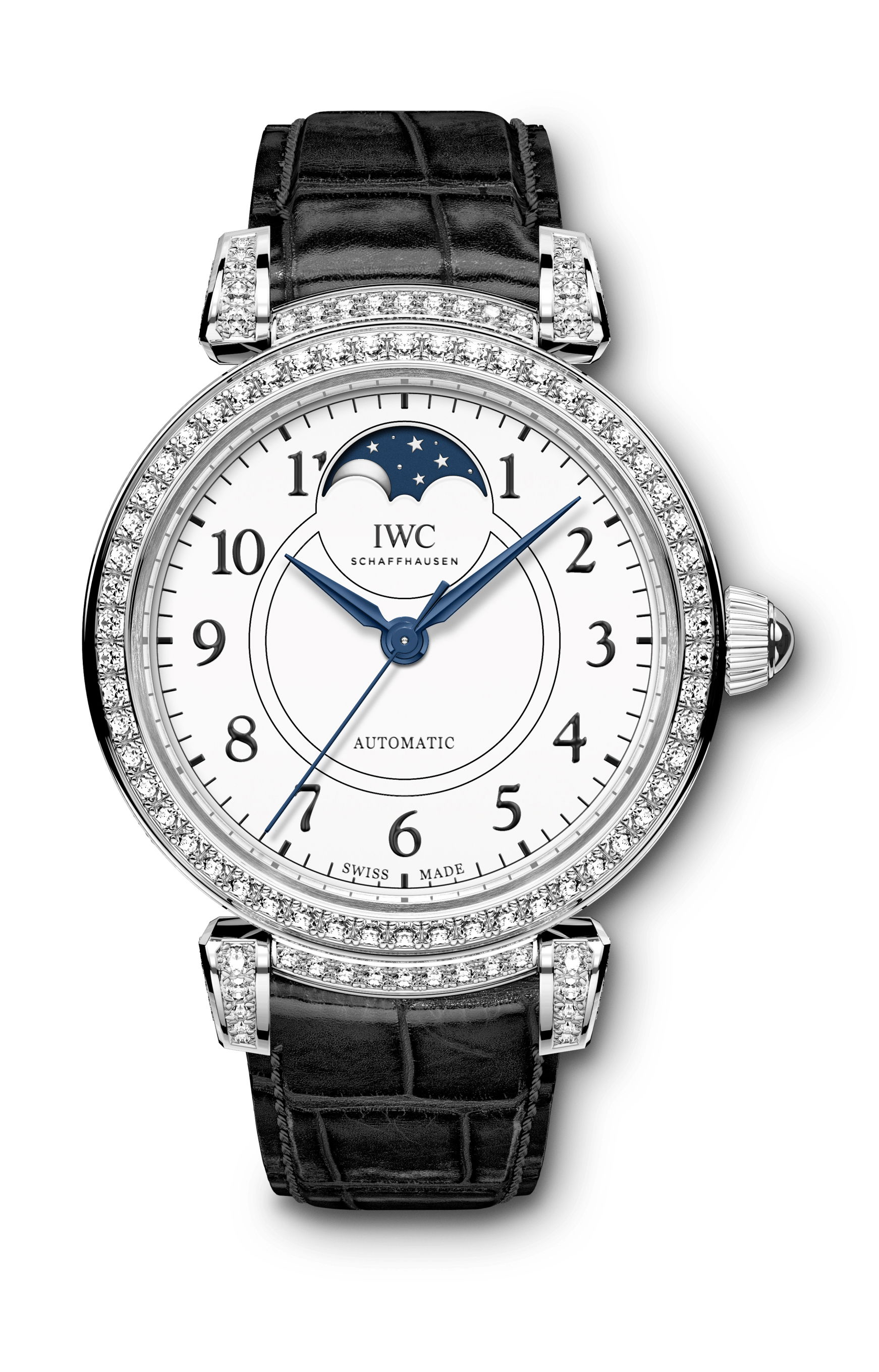 IWC Schaffhausen Da Vinci Automatic Moon Phase 36 Edition “150 Years” luxury timepiece - detailed view