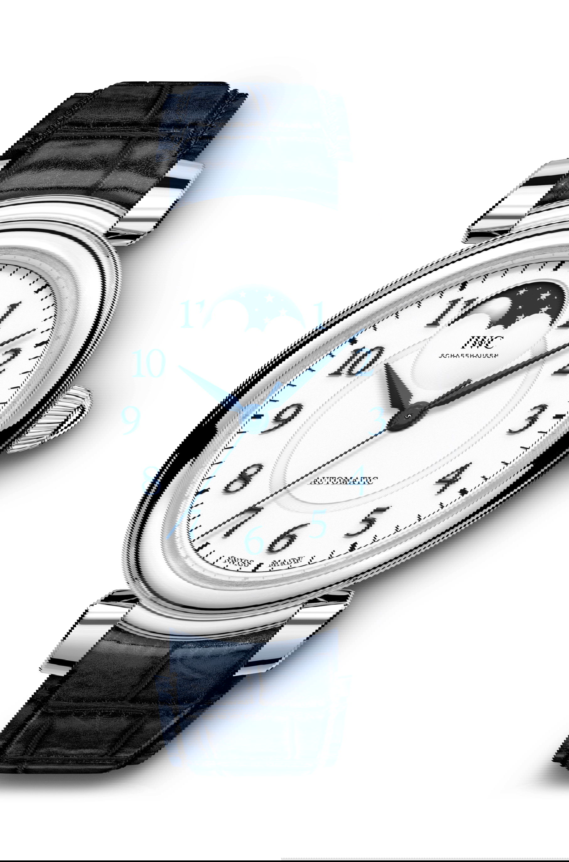 IWC Schaffhausen Da Vinci Automatic Moon Phase 36 luxury timepiece - detailed view
