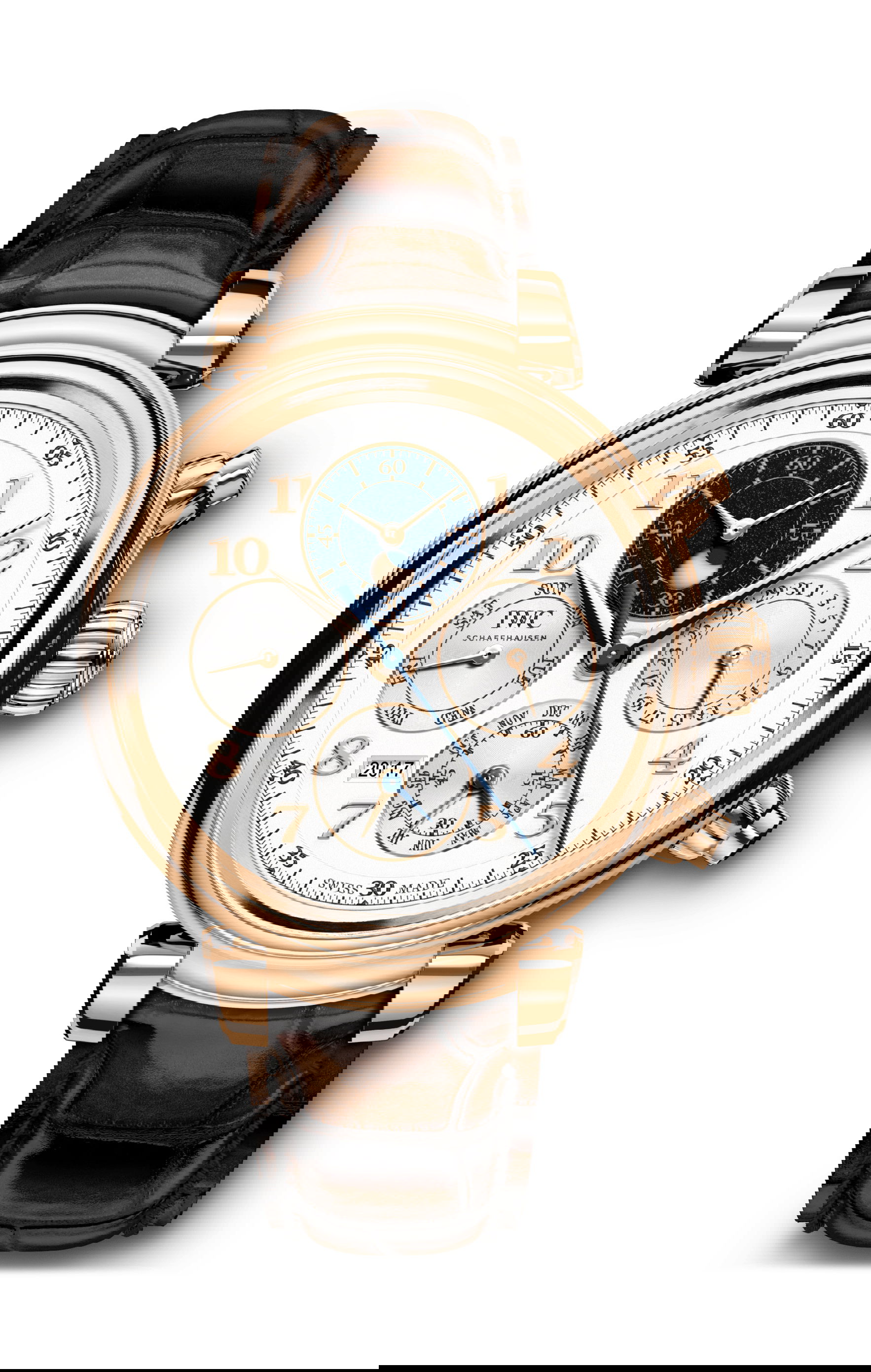 IWC Schaffhausen Da Vinci Perpetual Calendar Chronograph luxury timepiece - detailed view