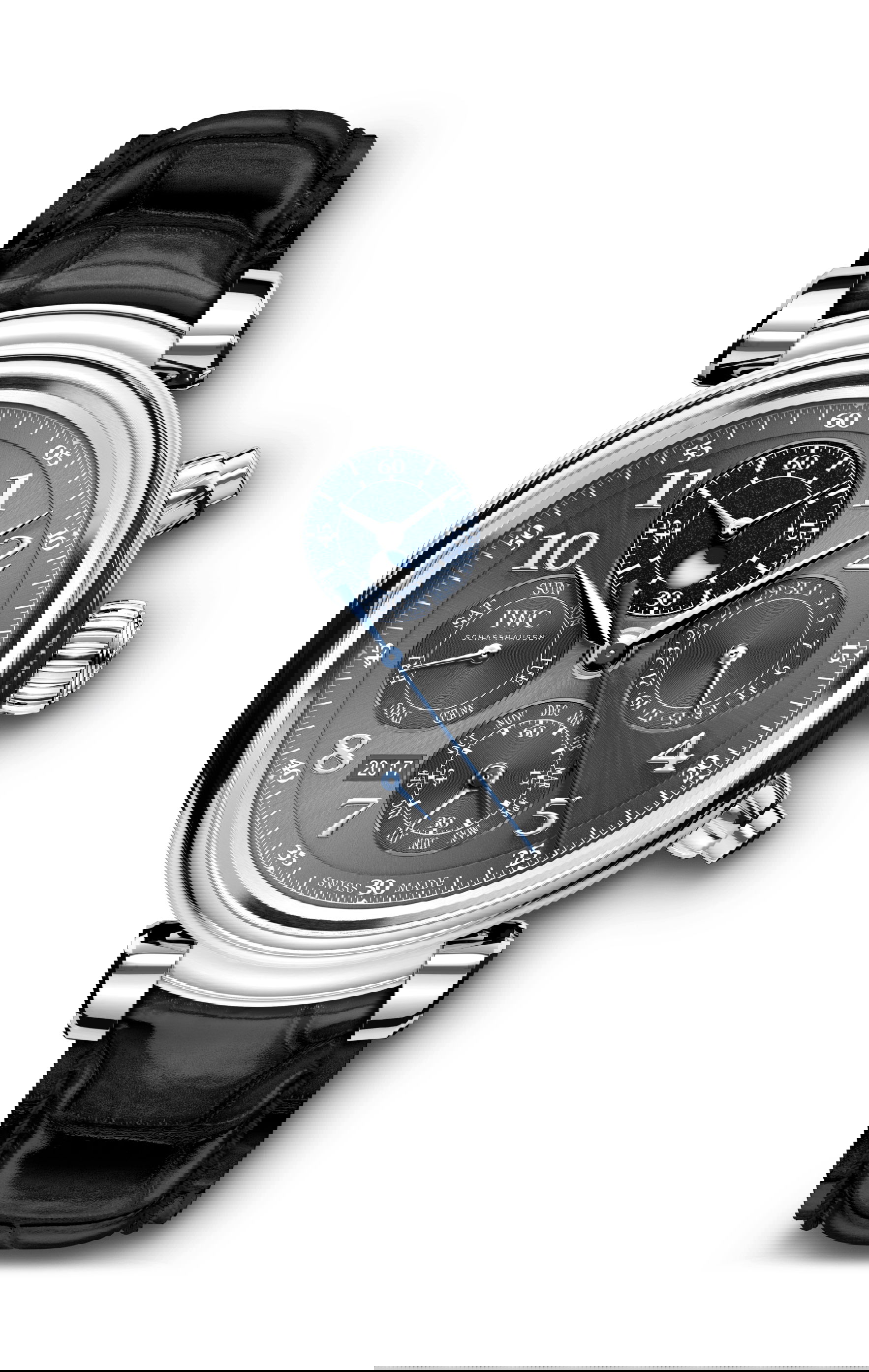 IWC Schaffhausen Da Vinci Perpetual Calendar Chronograph luxury timepiece - detailed view