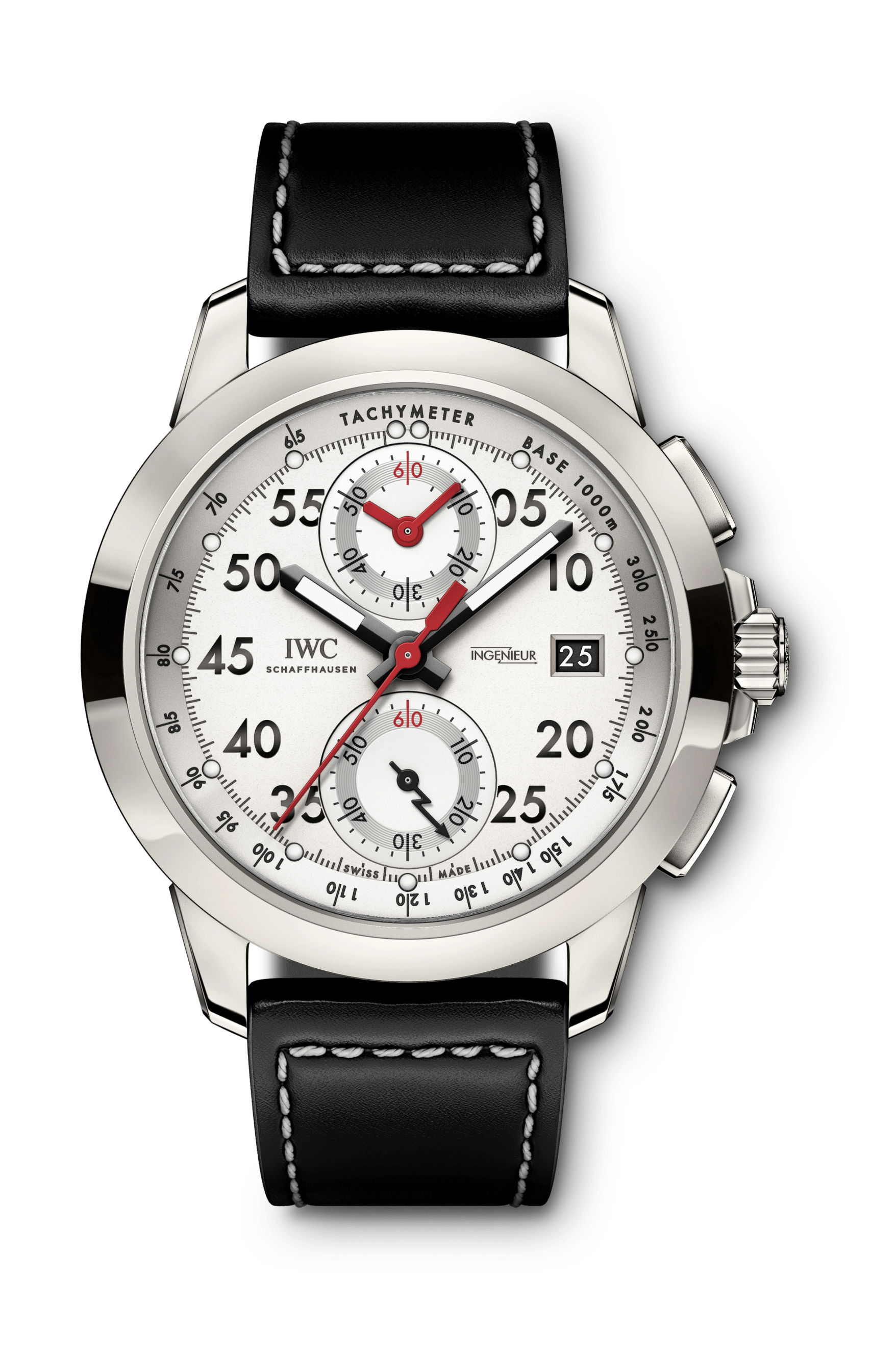 IWC Schaffhausen Ingenieur Chronograph Sport Edition “50th anniversary of Mercedes-AMG” luxury timepiece - detailed view