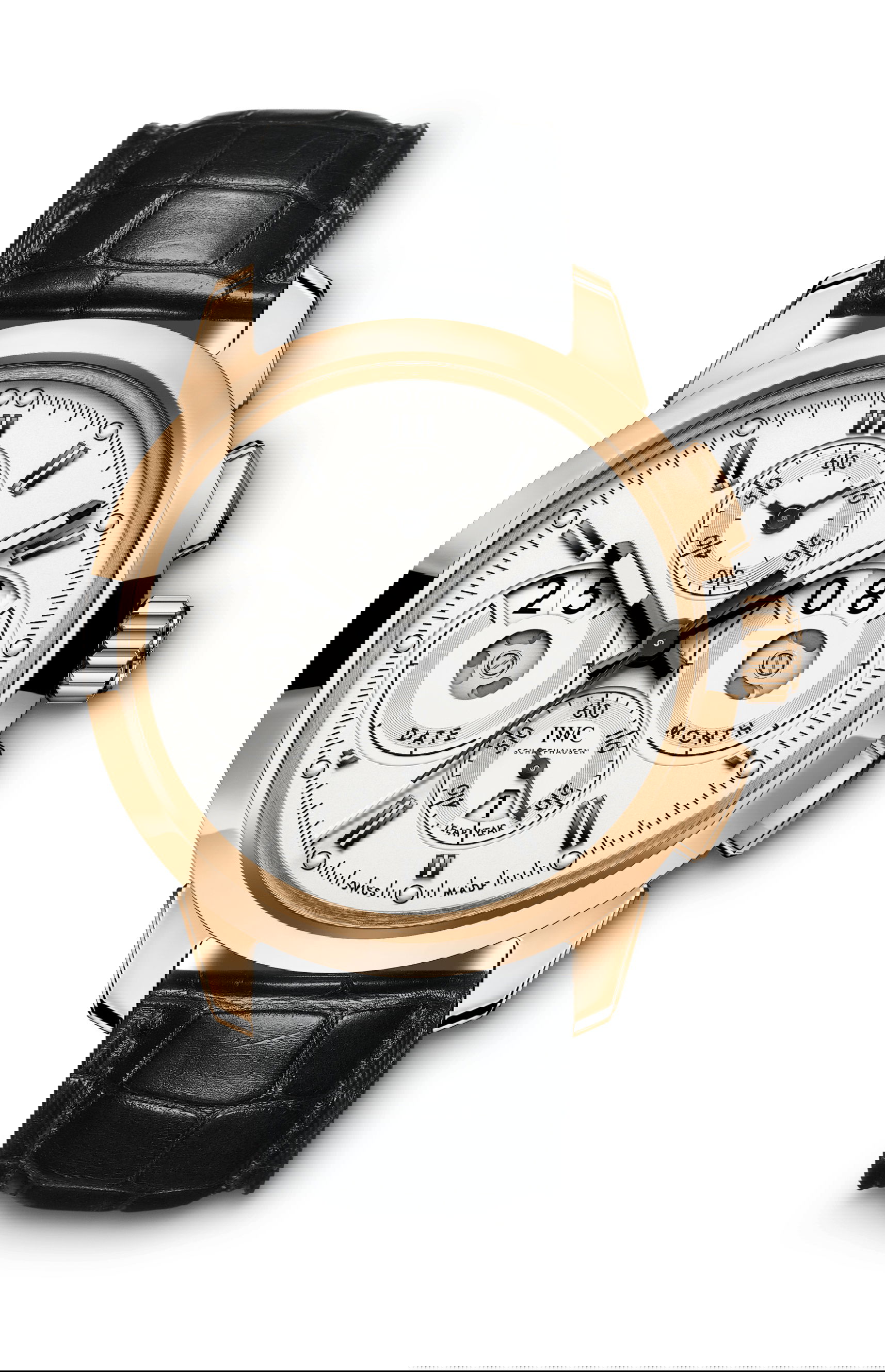 IWC Schaffhausen Ingenieur Perpetual Calendar Digital Date-Month luxury timepiece - detailed view