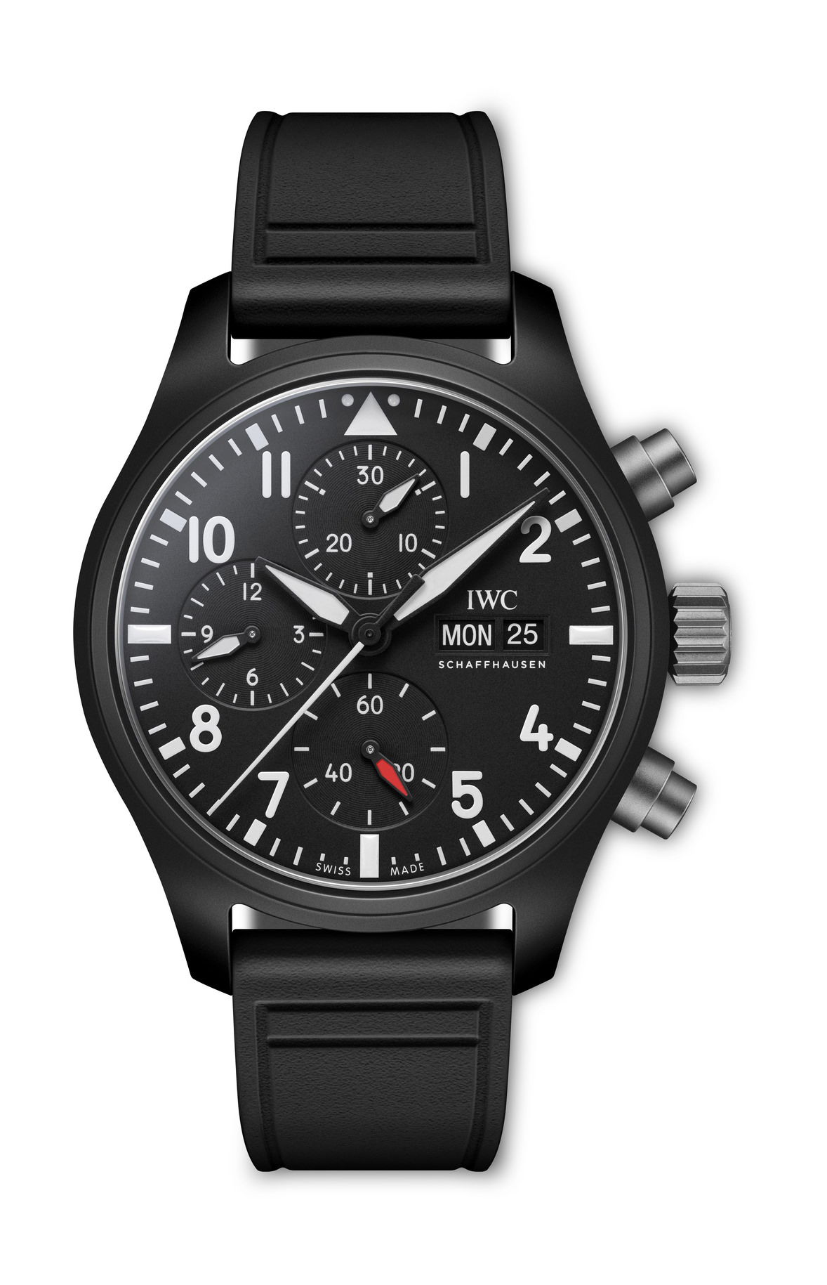 IWC Schaffhausen Pilot’s Watch Chronograph 41 Top Gun luxury timepiece - detailed view