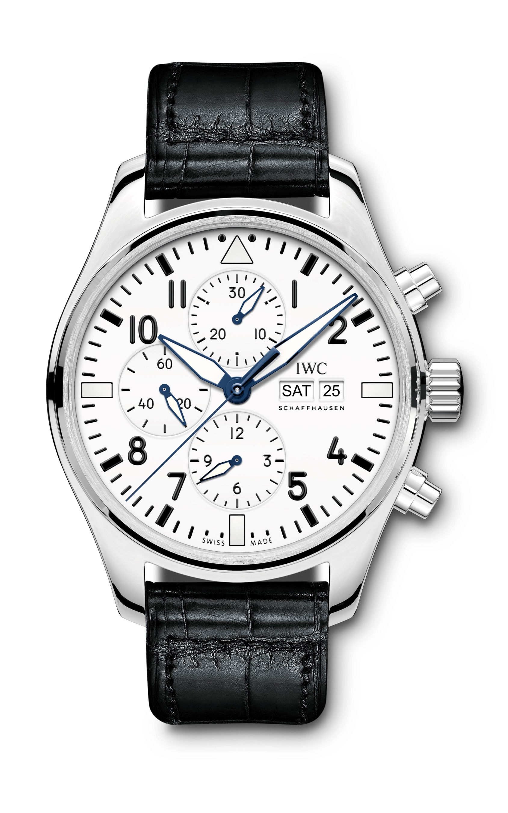 IWC Schaffhausen Pilot’s Watch Chronograph Edition “150 Years” luxury timepiece - detailed view